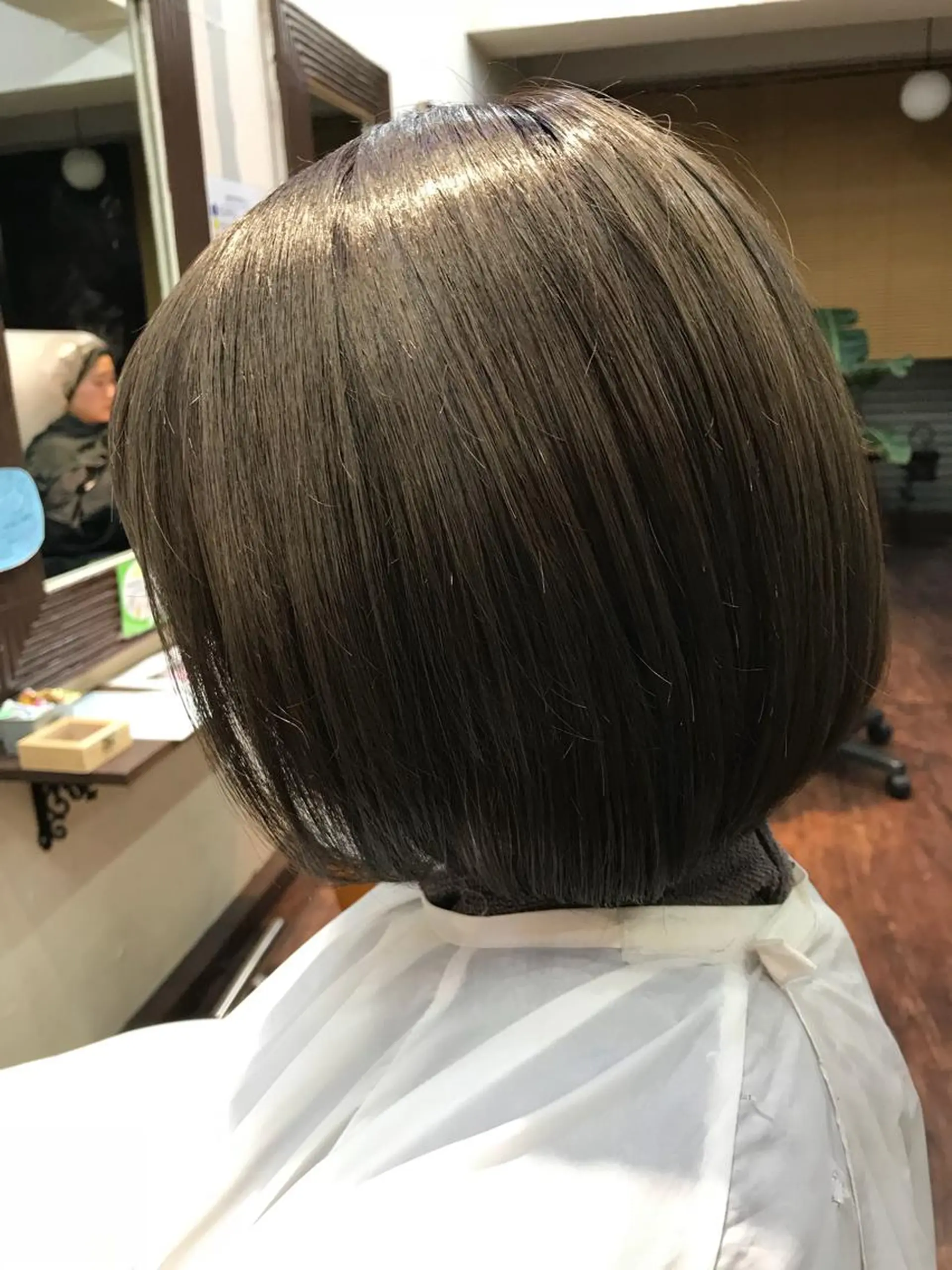 ミディアム アッシュ ボブ 個室 美容室 Miyuu hair&spa所属・木村 瞬のヘアスタイル