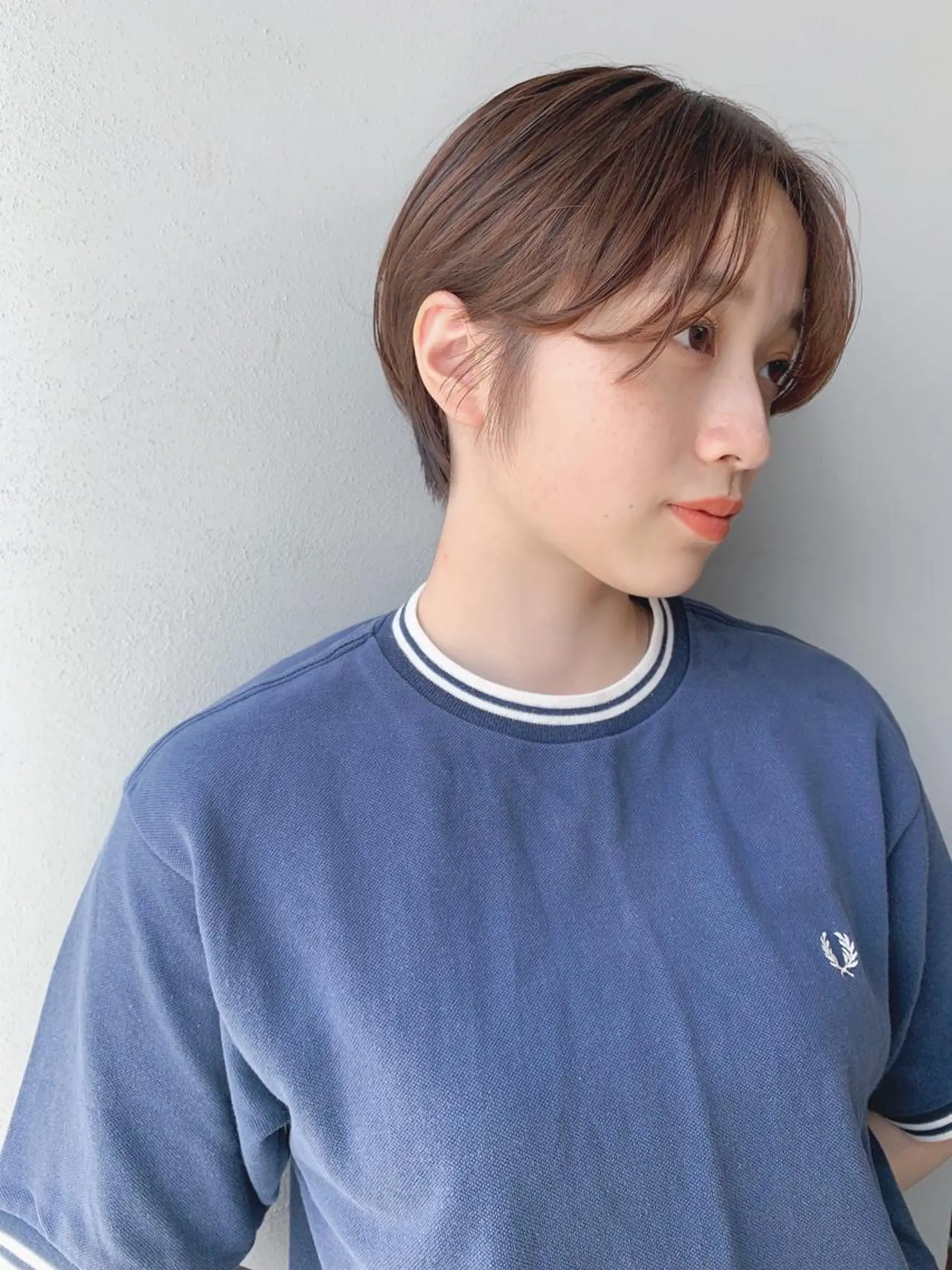 ショート カラー ボブパーマコテ巻き風 パーマNo1深江秀平のヘアスタイル