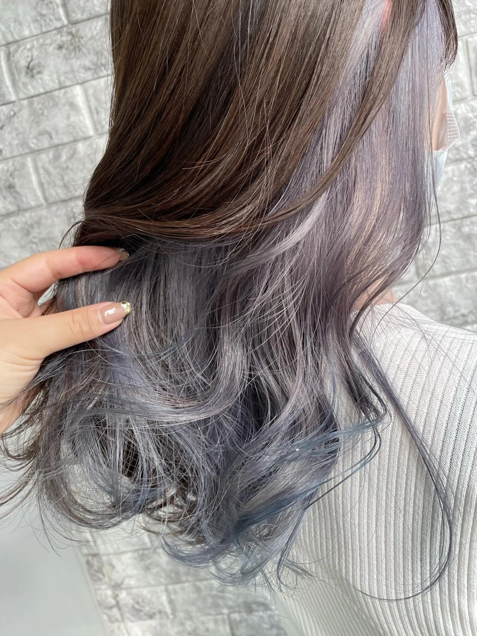 ロング カラー ヘアアレンジ ラベンダーカラー シルバー 髪質改善 トリートメント ヘアカラー トリートメント 新宿color🐝 AYAKA🌈💖のヘアスタイル