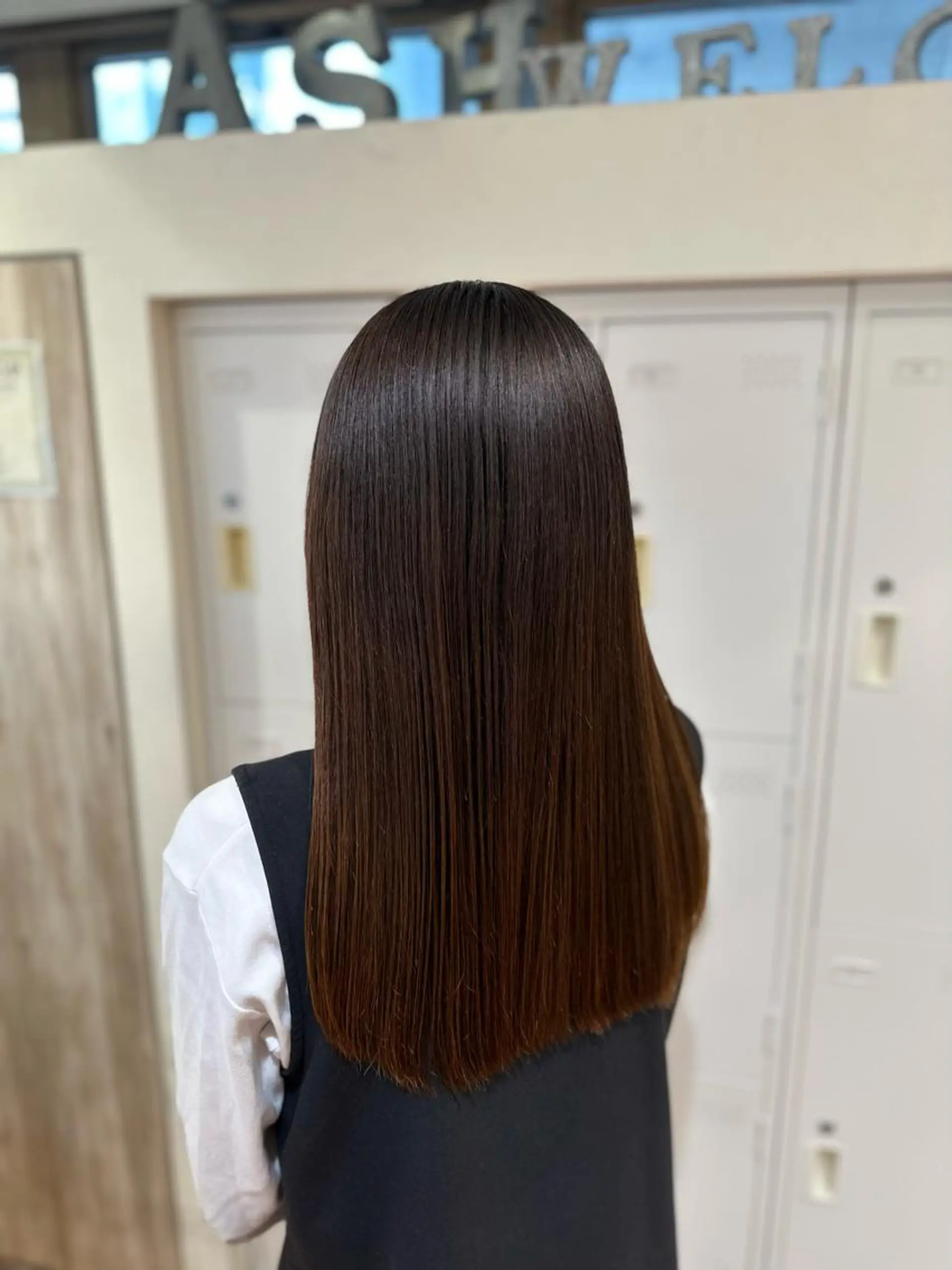 ロング カット 縮毛矯正 🍀艶髪.美髪🍀 岡部恒輝のヘアスタイル