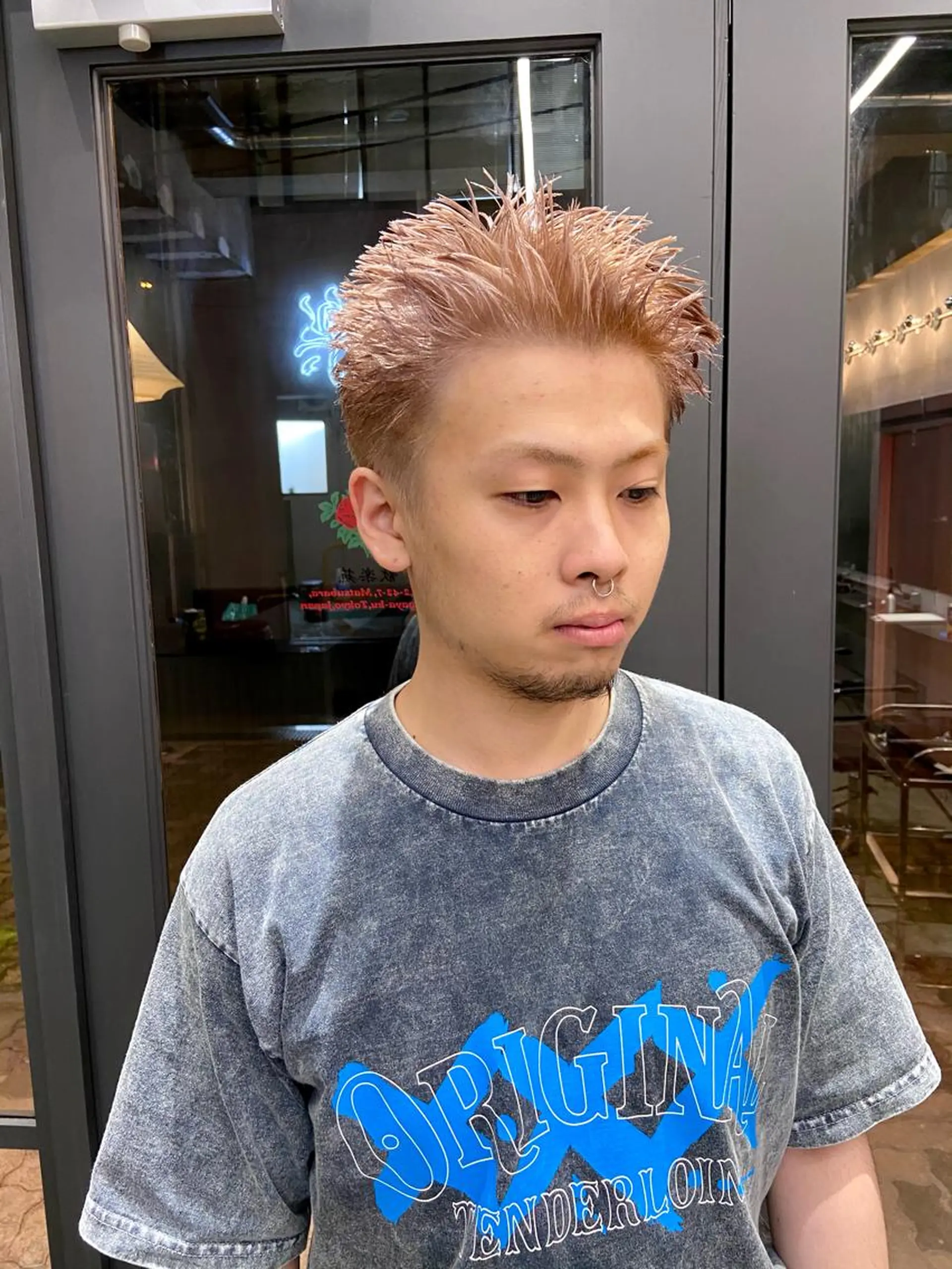 カラー メンズ メンズハイトーン ハイトーンカラー カット ヘアカラー トリートメント エフエム 離れ 明大前(FM) FM離れ 明大前 メンズサロン/フェード【エフエム】所属・💈圧倒的メンズ特化 DAITO💈のヘアスタイル