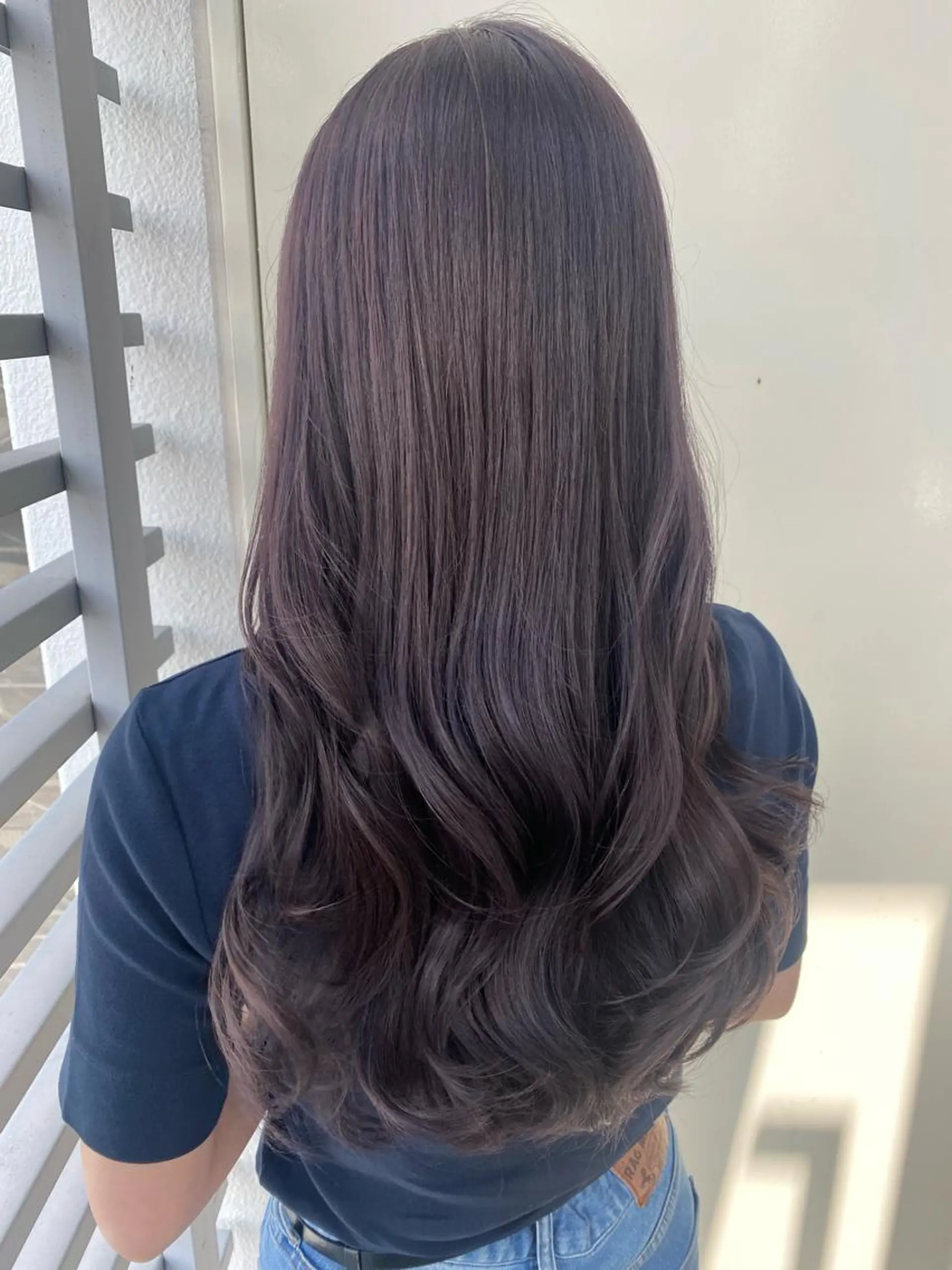 ロング カラー 韓国ヘア顔周りカット 艶髪ベージュtamaのヘアスタイル