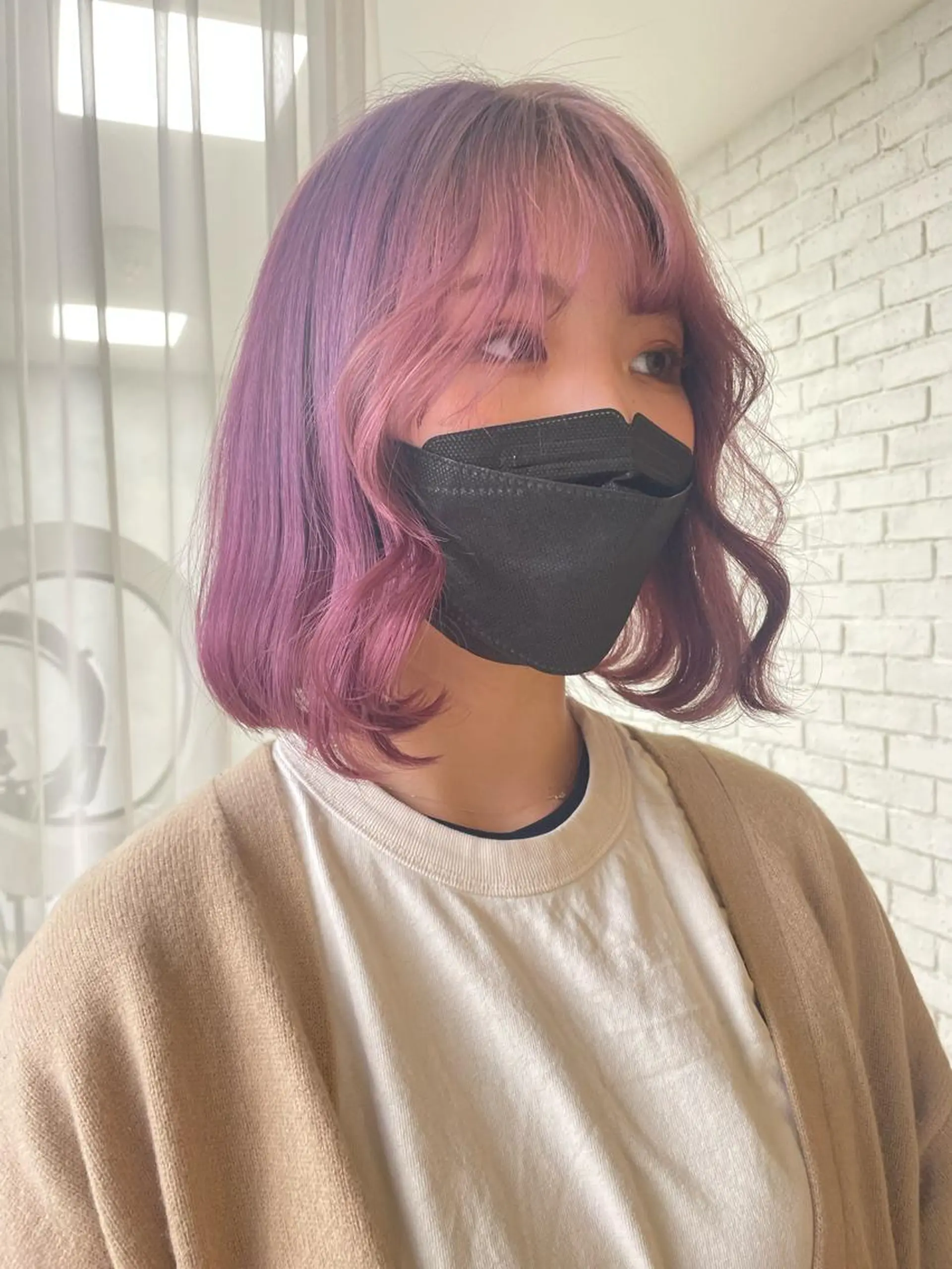 ミディアム カラー 艶ハイトーン👑♡ NATSUKIのヘアスタイル