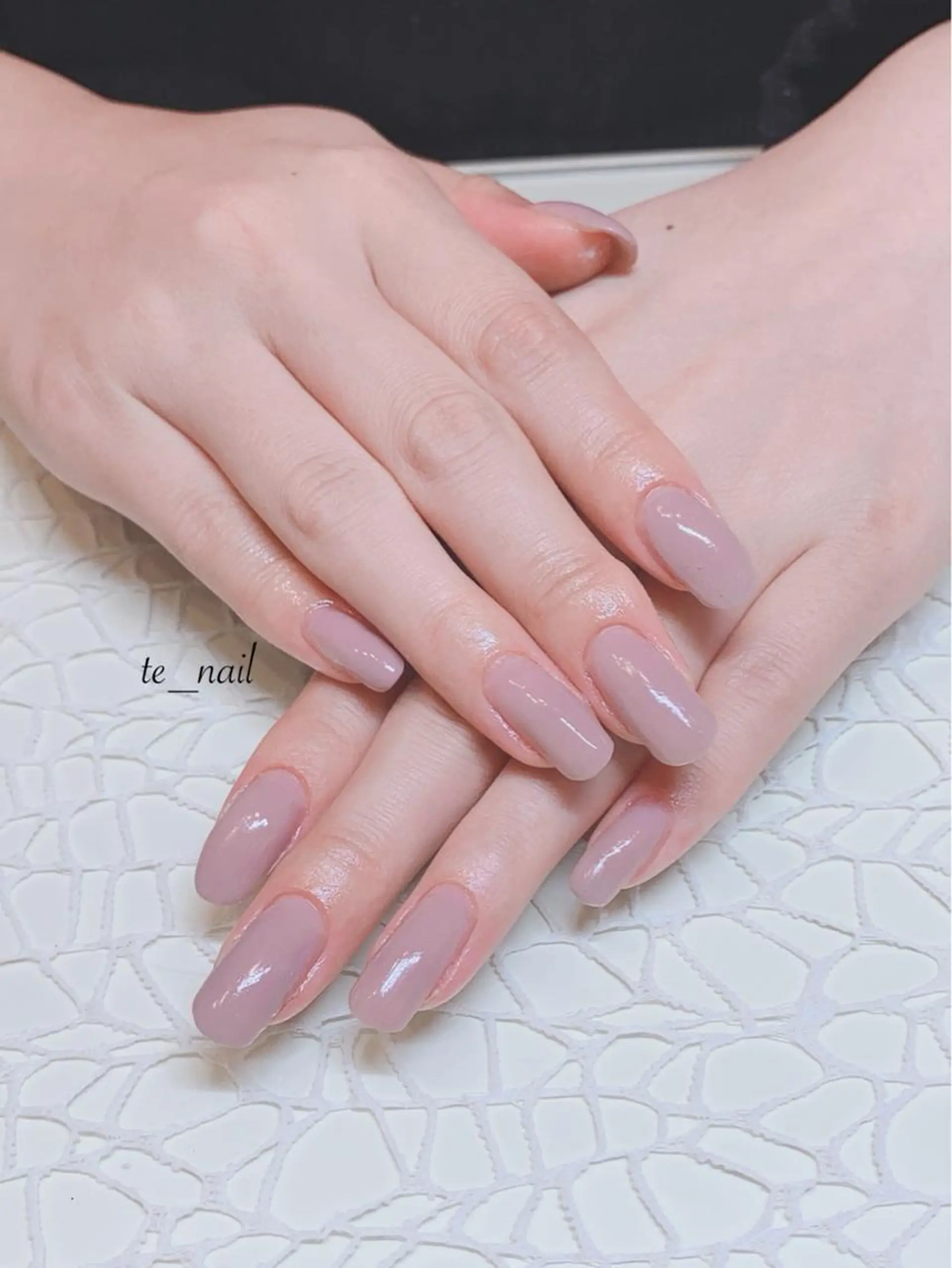 ネイル ワンカラーネイル ピンク ｔe_ nailのネイルデザイン
