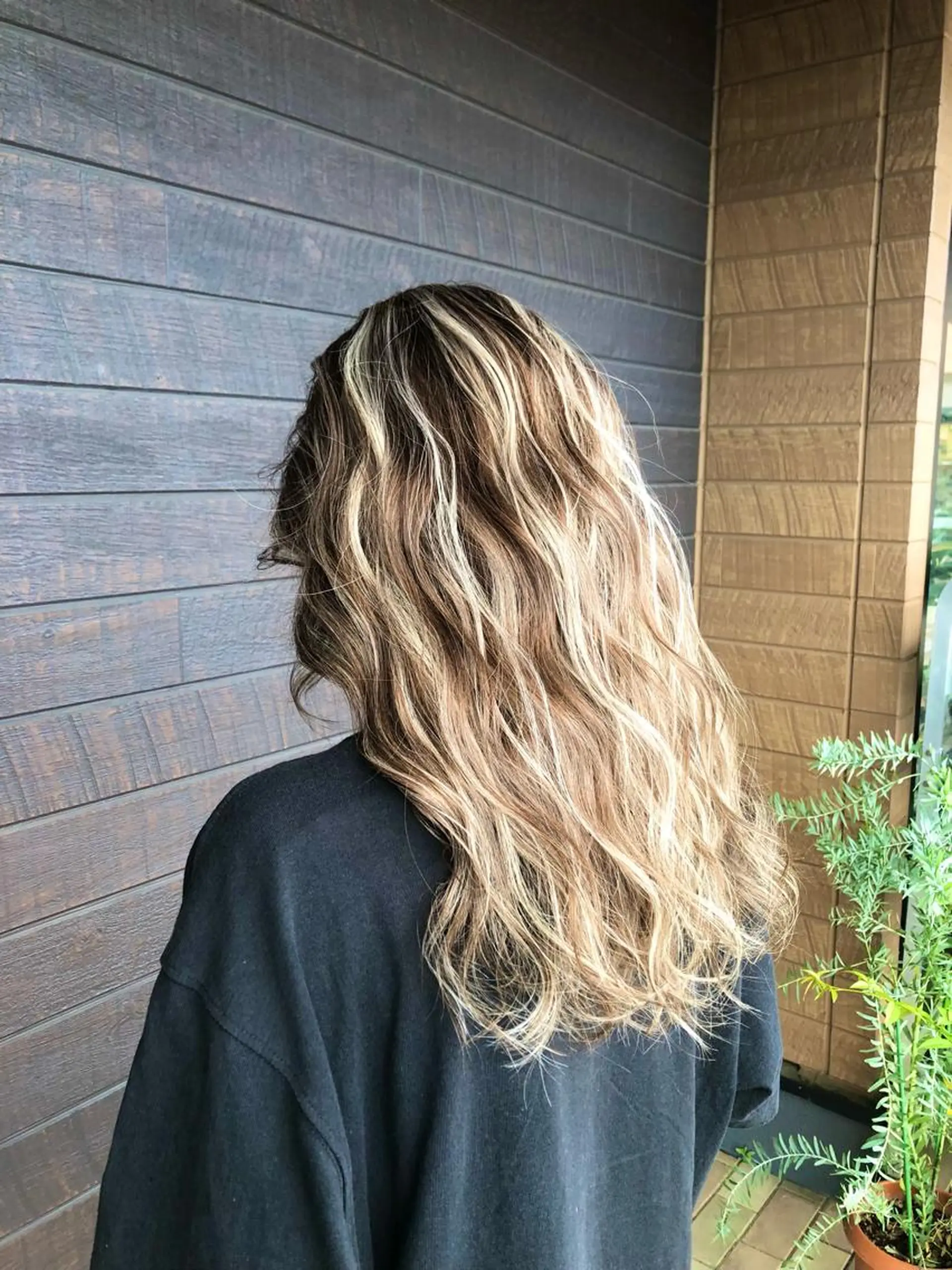 ロング カラー ヘアカラー 太白区白髪ぼかし/ ボブカット/千葉達人のヘアスタイル