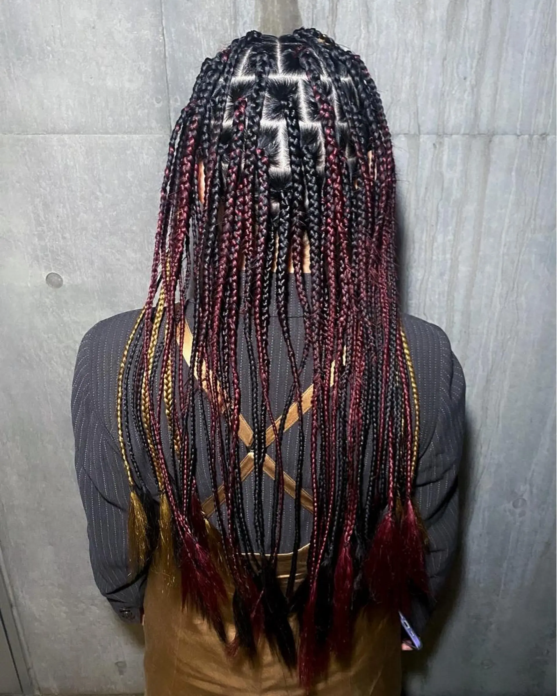 ロング カラー ヘアアレンジ エクステ Repos by moi所属・RINA/ Jr.スタイリストのヘアスタイル