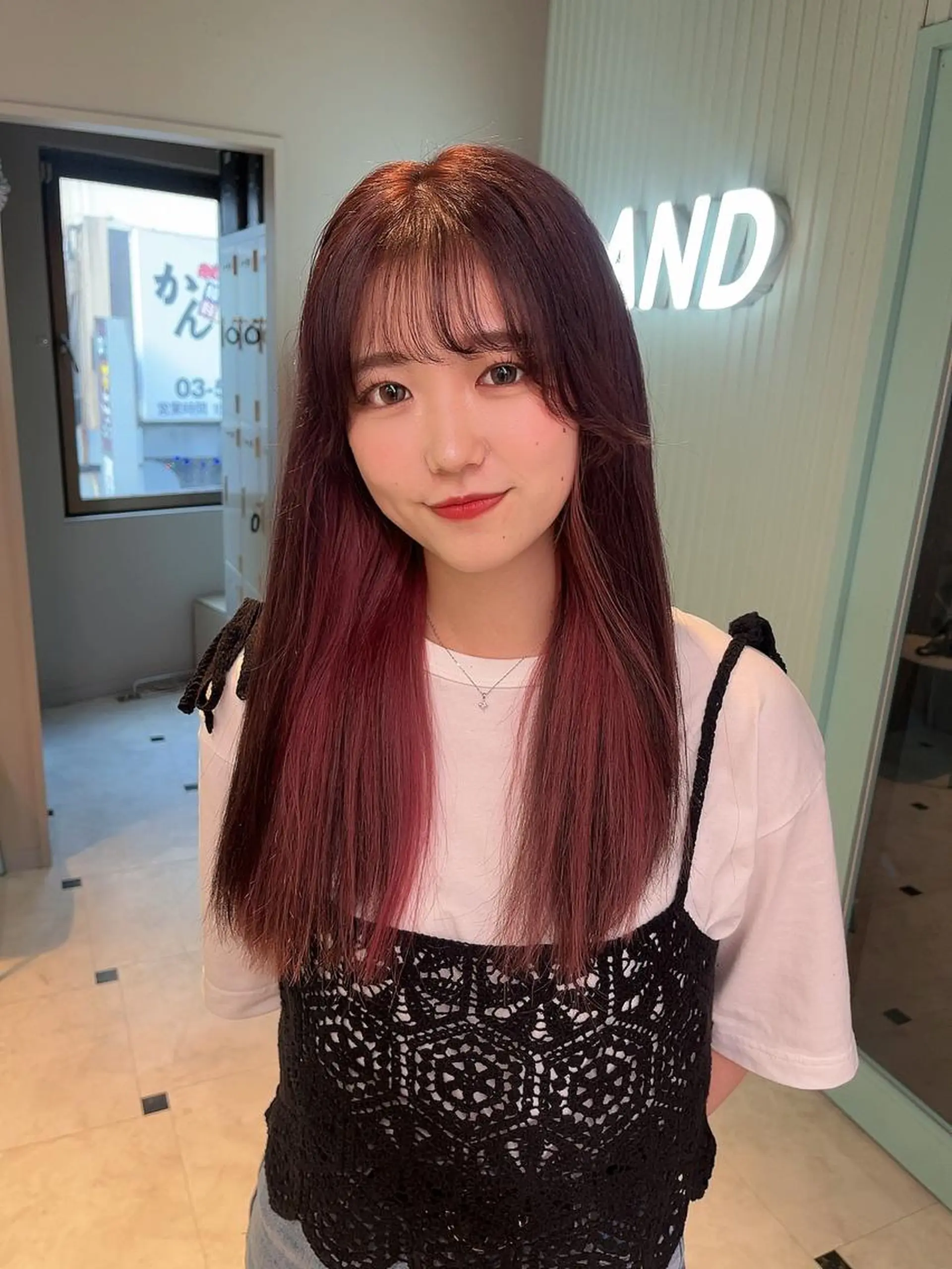 セミロング カラー ヘアアレンジ 愛されカラー🩷 はるなのヘアスタイル