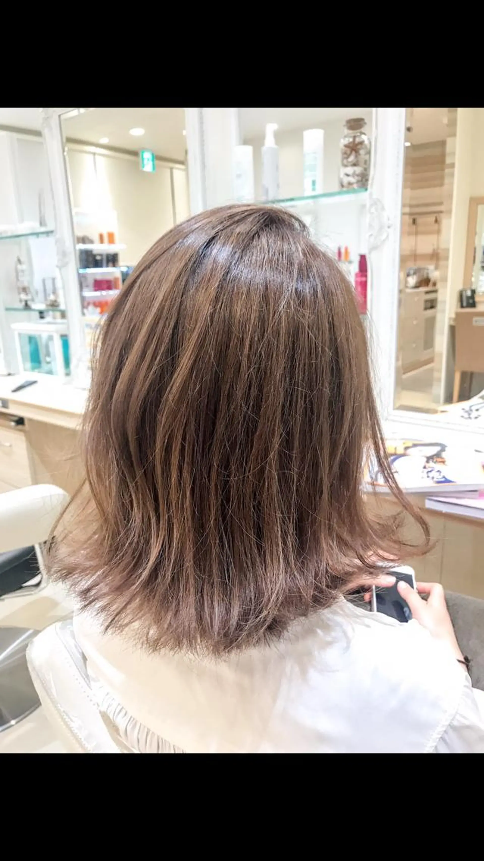 セミロング カラー 髪質改善/茅ヶ崎 マツモト リョウのヘアスタイル