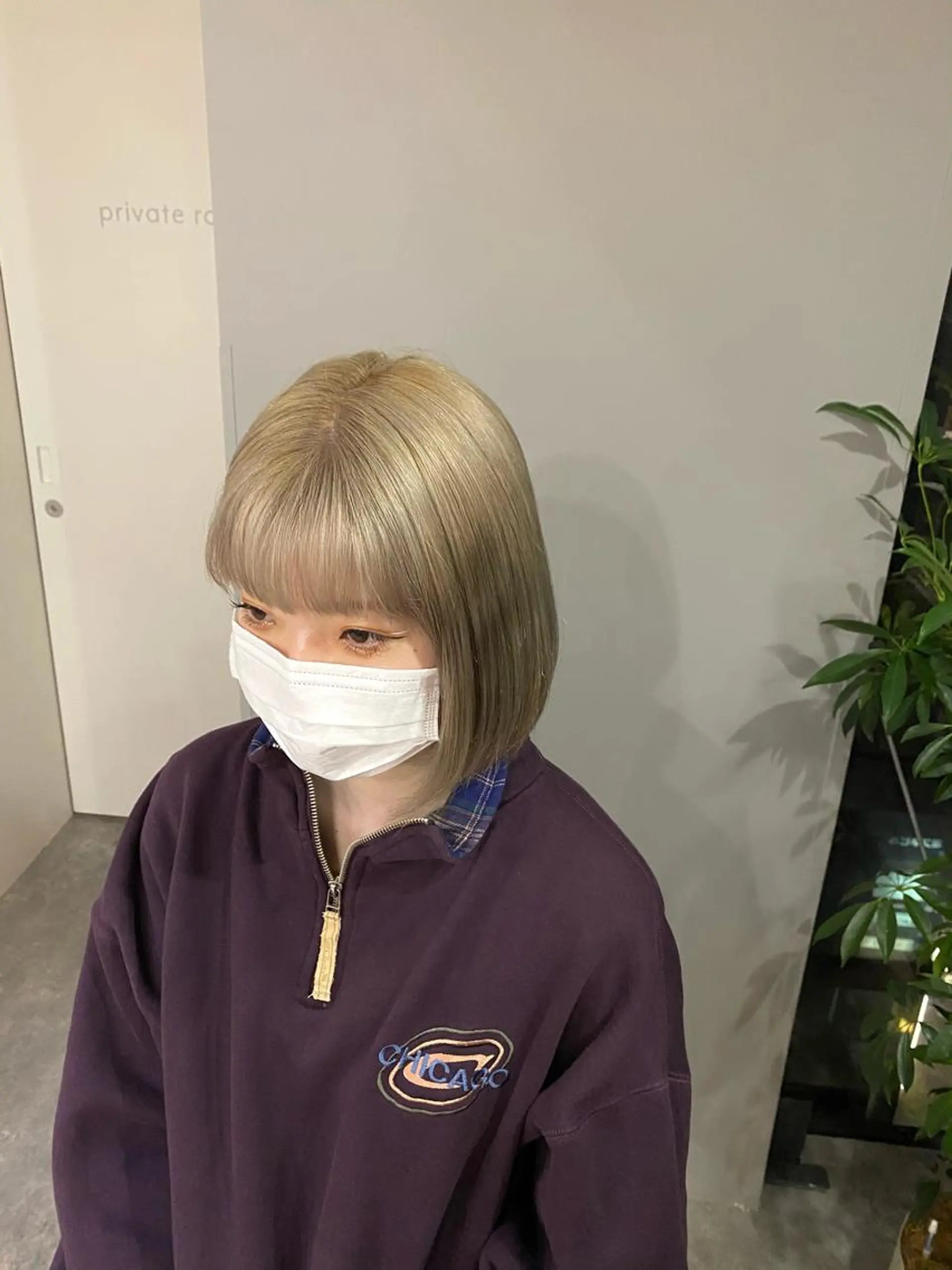 ショート カラー ヘアアレンジ ベージュカラー ブリーチ ハイトーンカラー ハイトーンベージュ ヘアカラー ボブ /ニュアンス/ satomi🧸💖のヘアスタイル