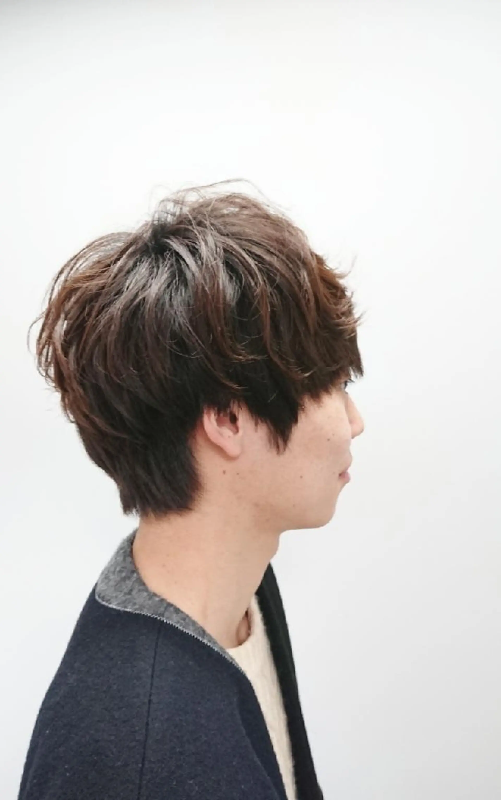 メンズ パーマ ニュアンスパーマ 透明感ハイトーン☆ 今津 佑太のヘアスタイル