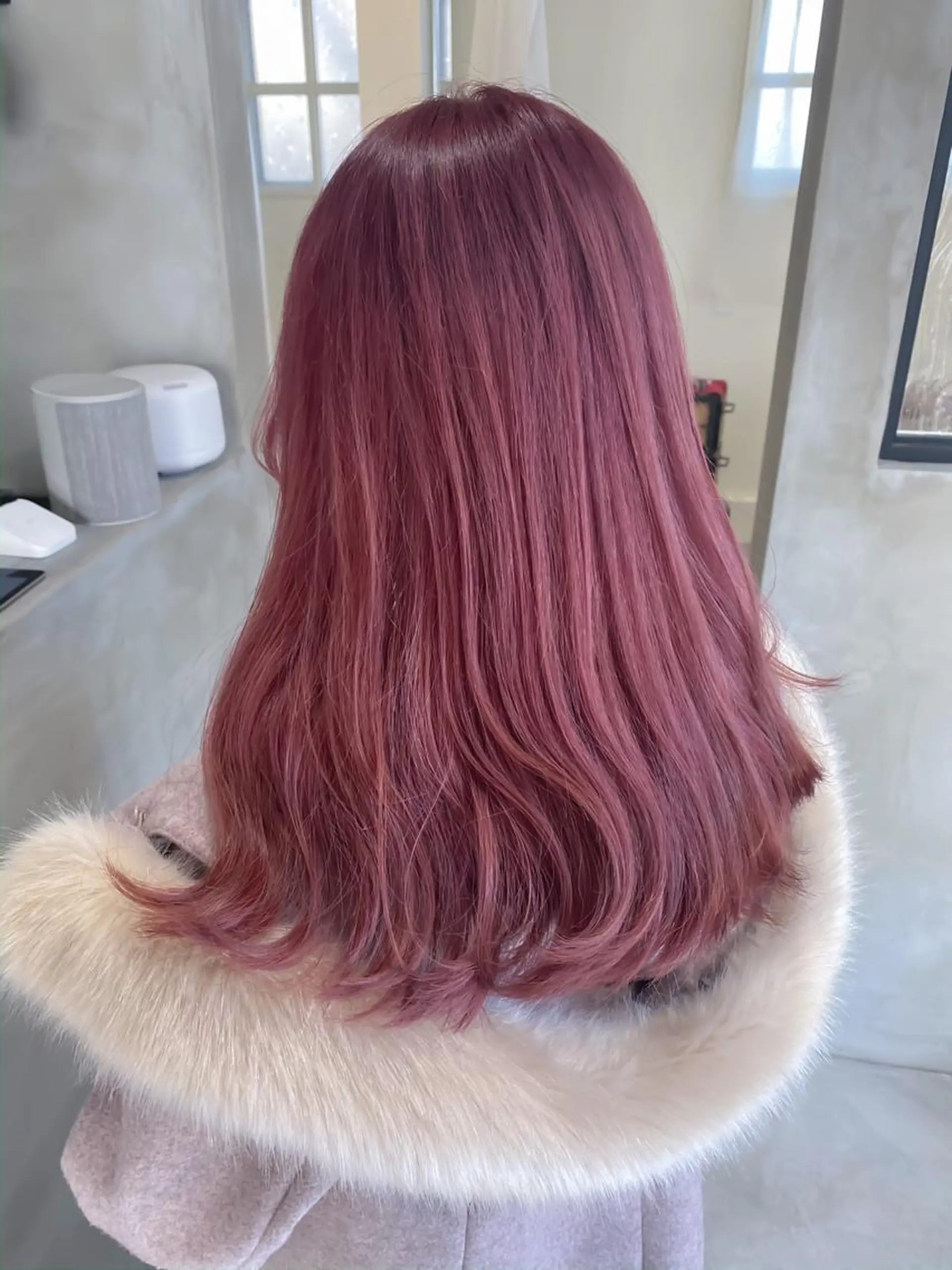 ロング カラー ハイトーンカラー オレンジ ピンクカラー spooopy所属・🕊大垣 めぐみ🕊のヘアスタイル