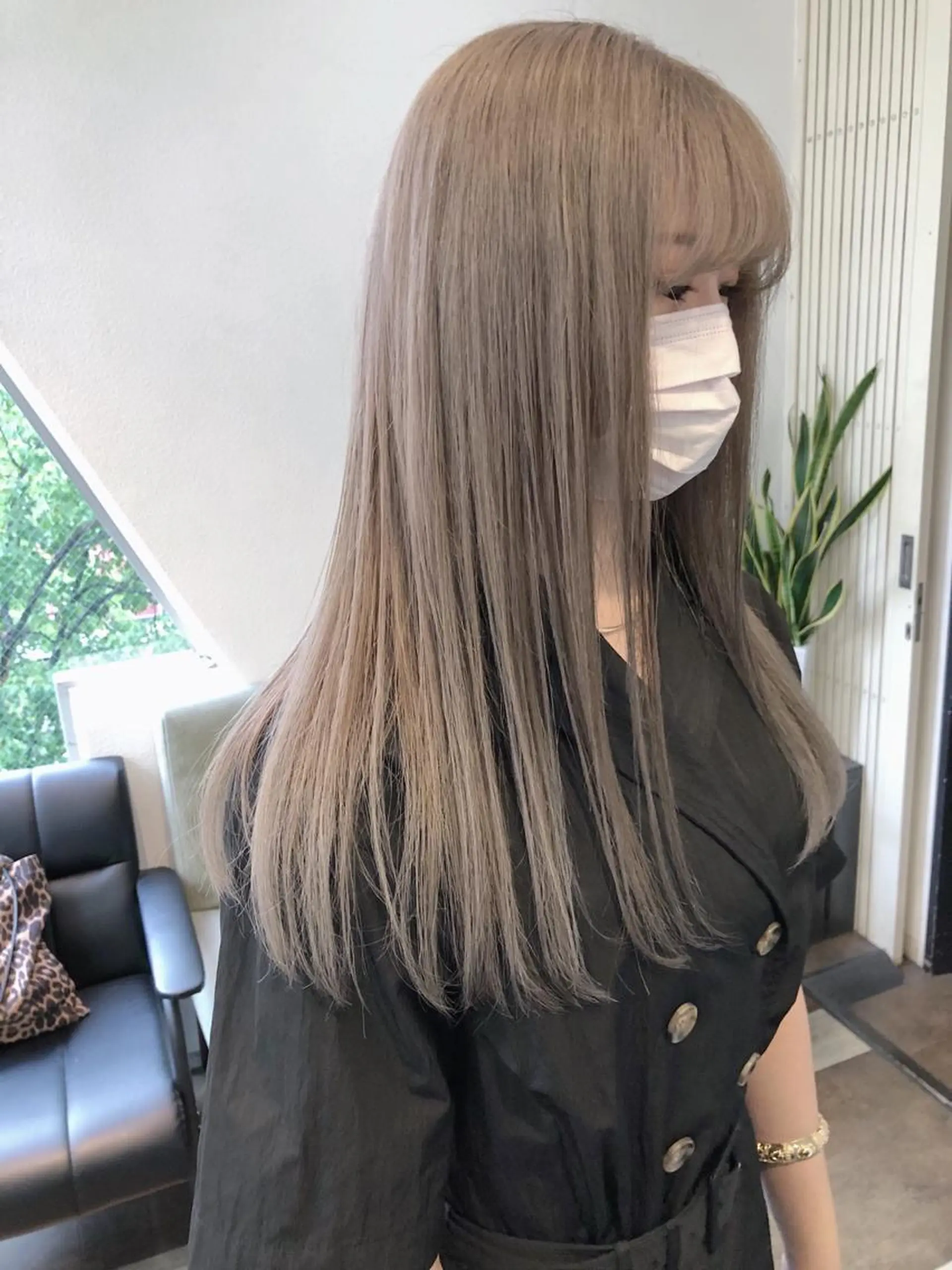 セミロング カラー ヘアカラー トリートメント GiseL天神カラー 髪質改善/ブリーチのヘアスタイル