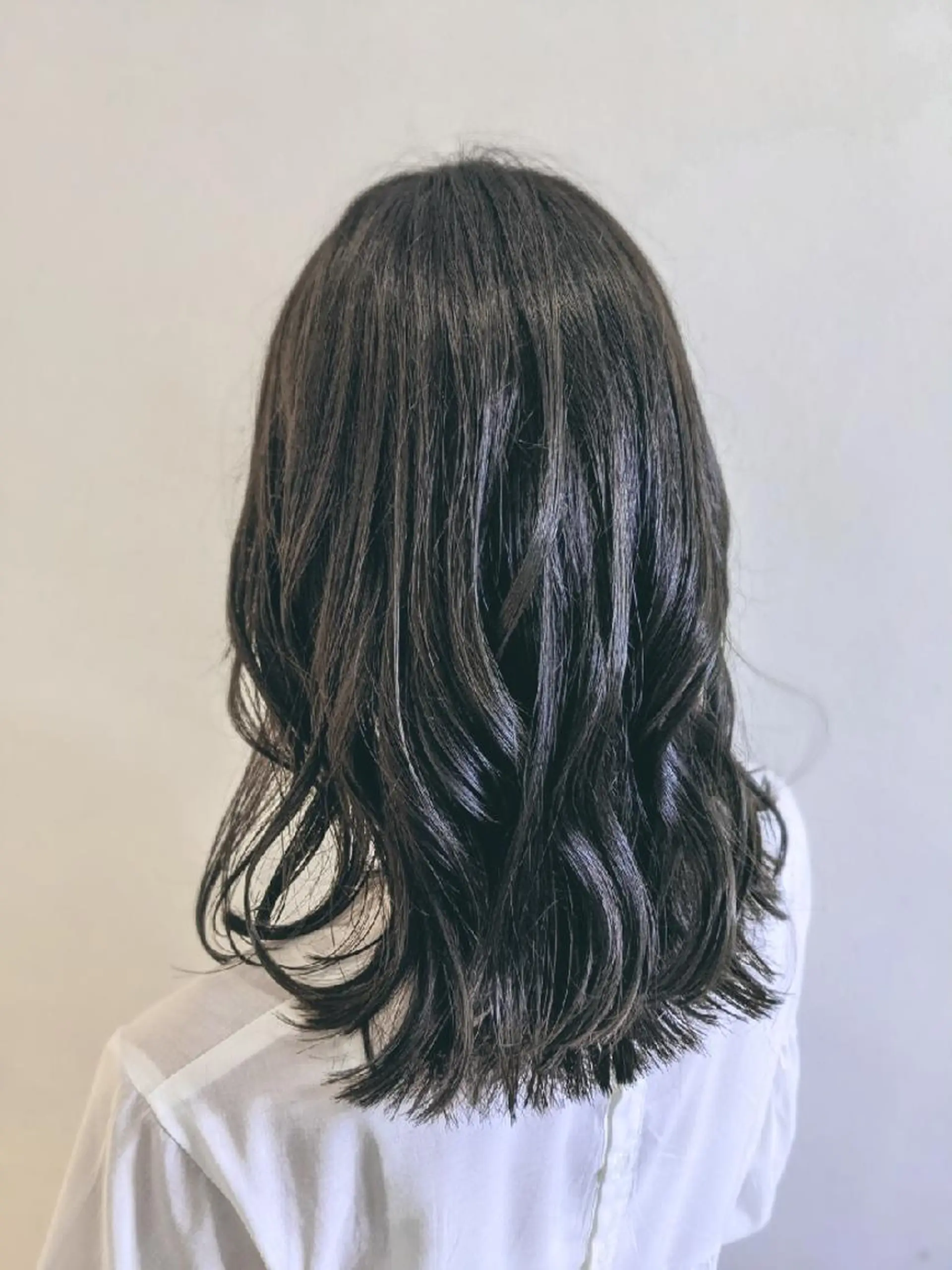 セミロング 中野 雅子のヘアスタイル