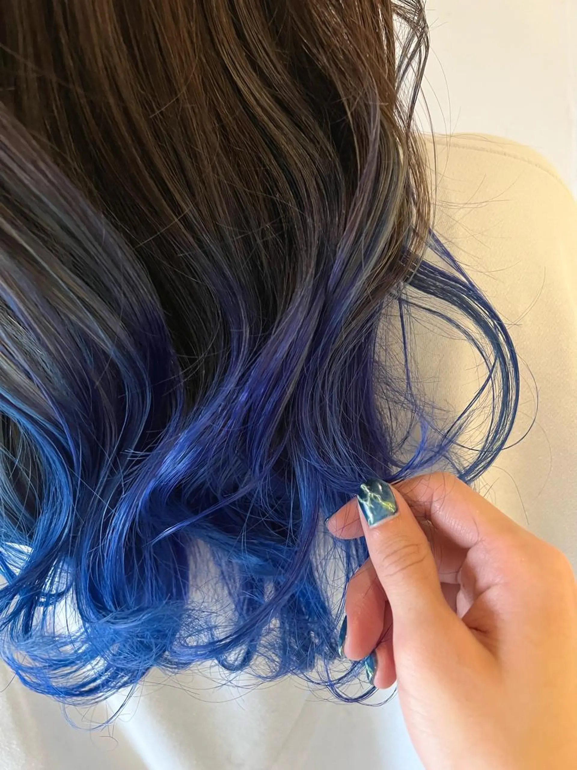 セミロング カラー ブルーカラー カラースペシャリスト しょう🧑🏼‍🎨のヘアスタイル