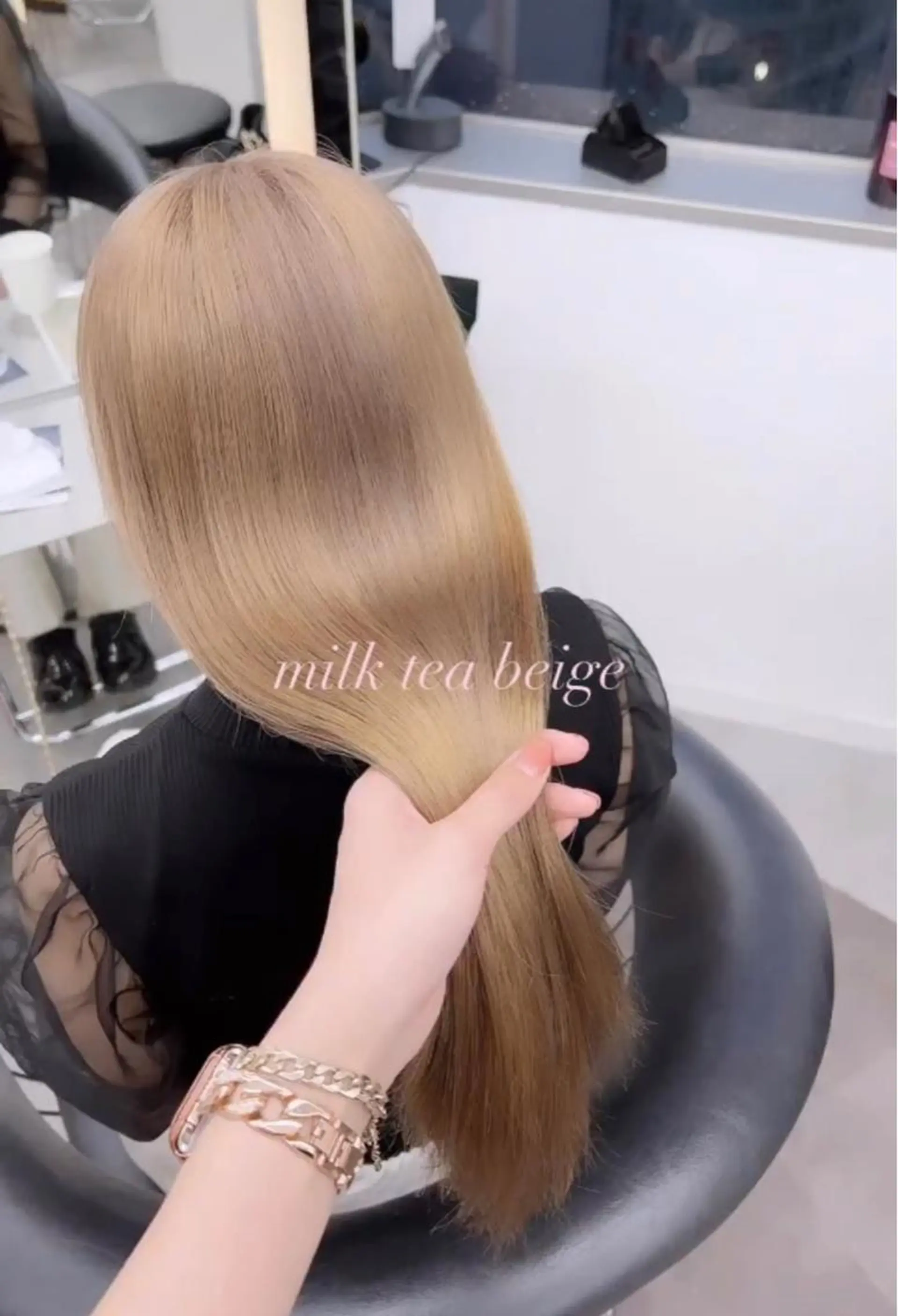 カラー 莉乃/縮毛矯正/髪質 改善/艶カラーのヘアスタイル