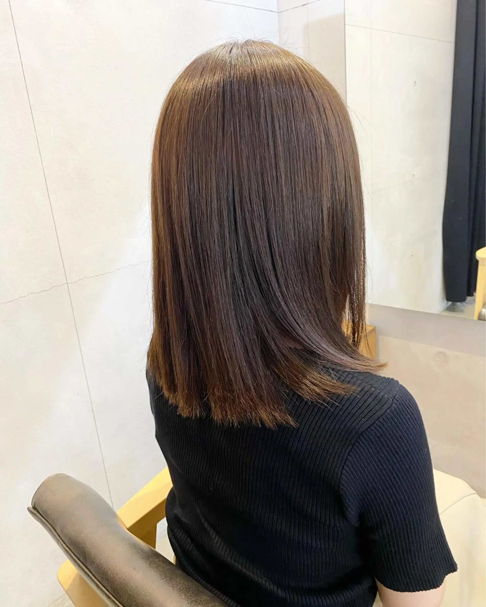 ミディアム カラー 透明感カラー conne& ririのヘアスタイル