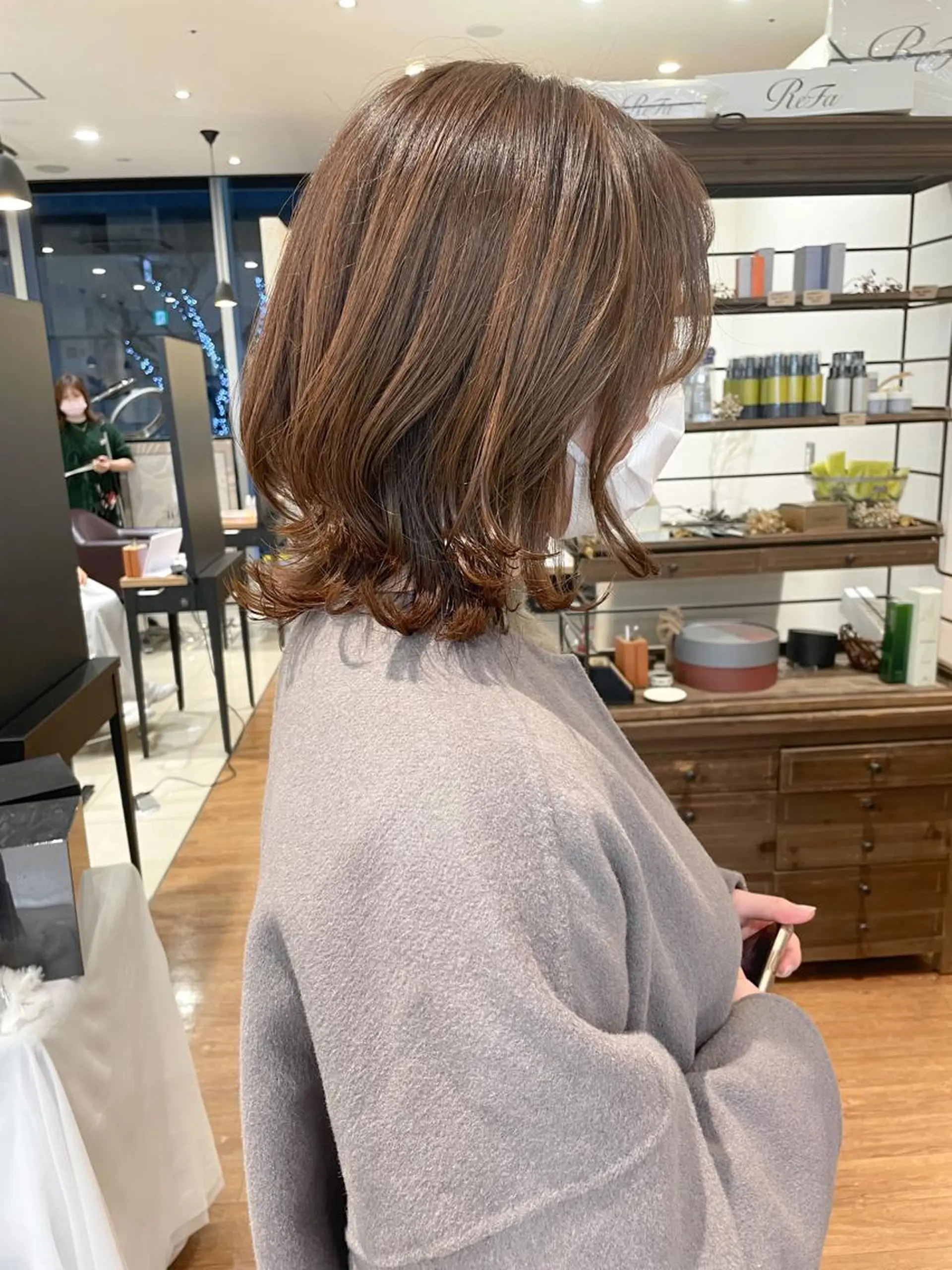 ミディアム ウルフカット カット 髪質改善/ブリーチ 田代 龍我のヘアスタイル