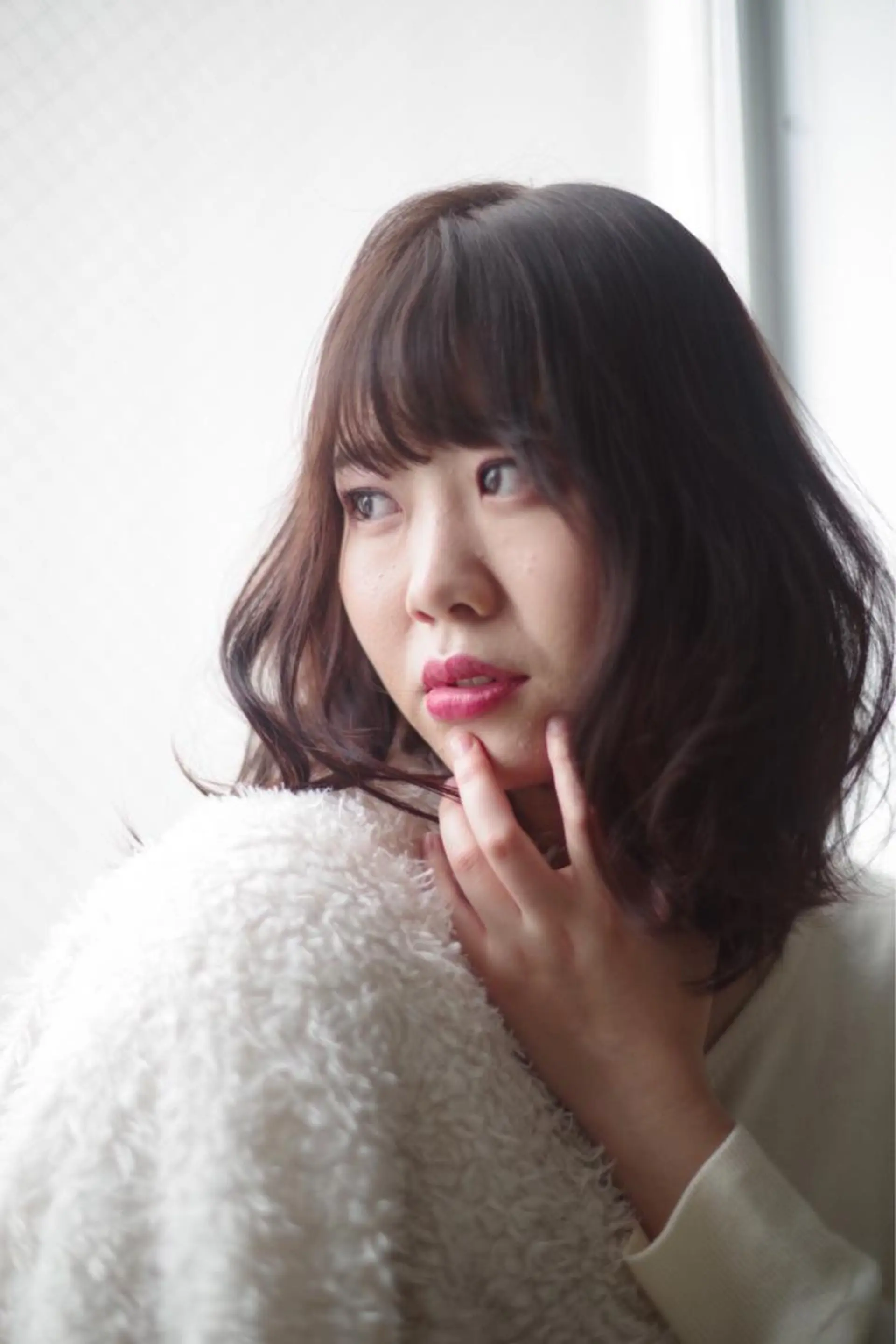 ミディアム カラー ヘアアレンジ 🥛洒落髪小顔cut なら龍崎🥛のヘアスタイル