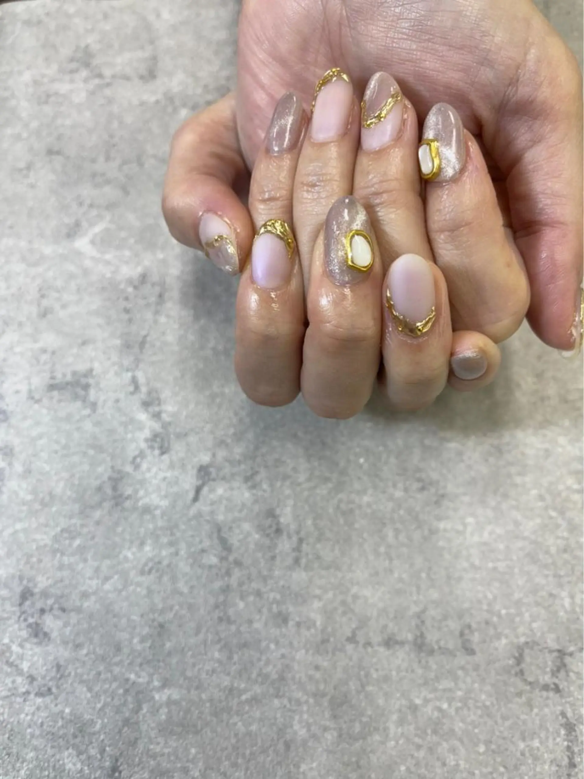 ネイル マグネットネイル ミラーネイル FASTNAIL PLUS 新宿店のネイルデザイン