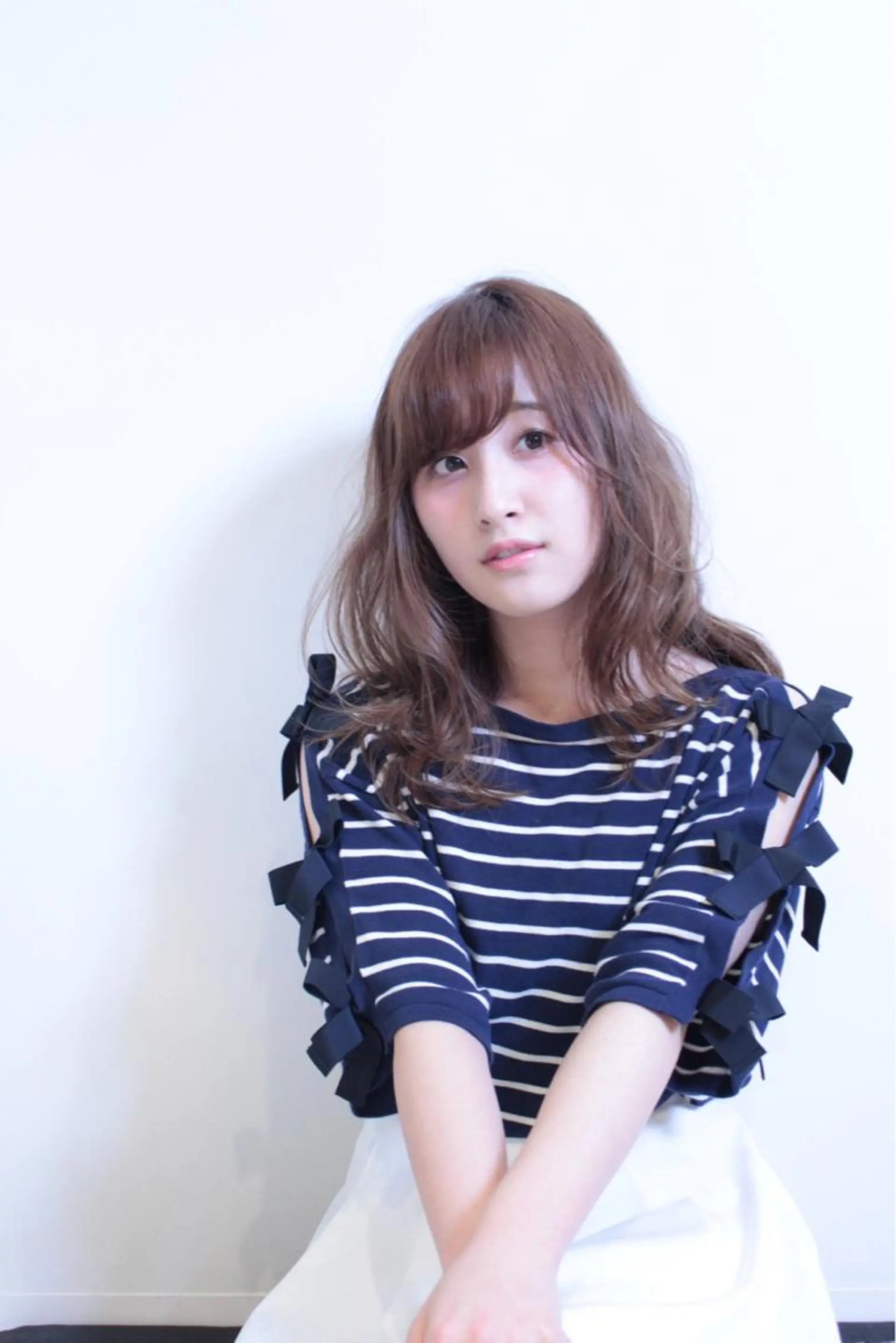 セミロング カラー メリーランド 日吉所属・菅 由梨菜のヘアスタイル