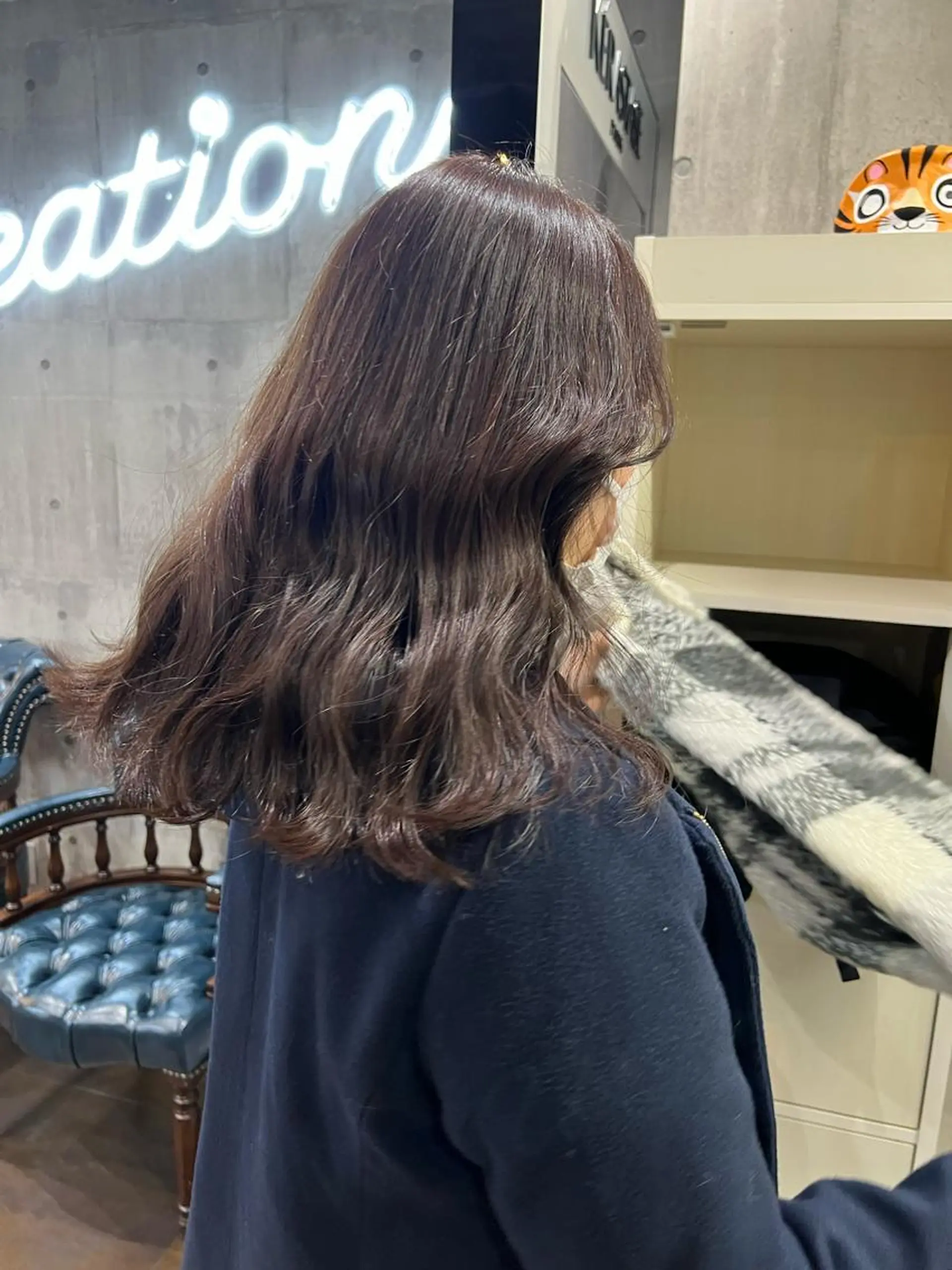 ロング カラー シールエクステ バレイヤージュ ダブルカラー ハイライトカラー イルミナカラー 韓国/顔周り/透明感 /レイヤー/ひなたのヘアスタイル