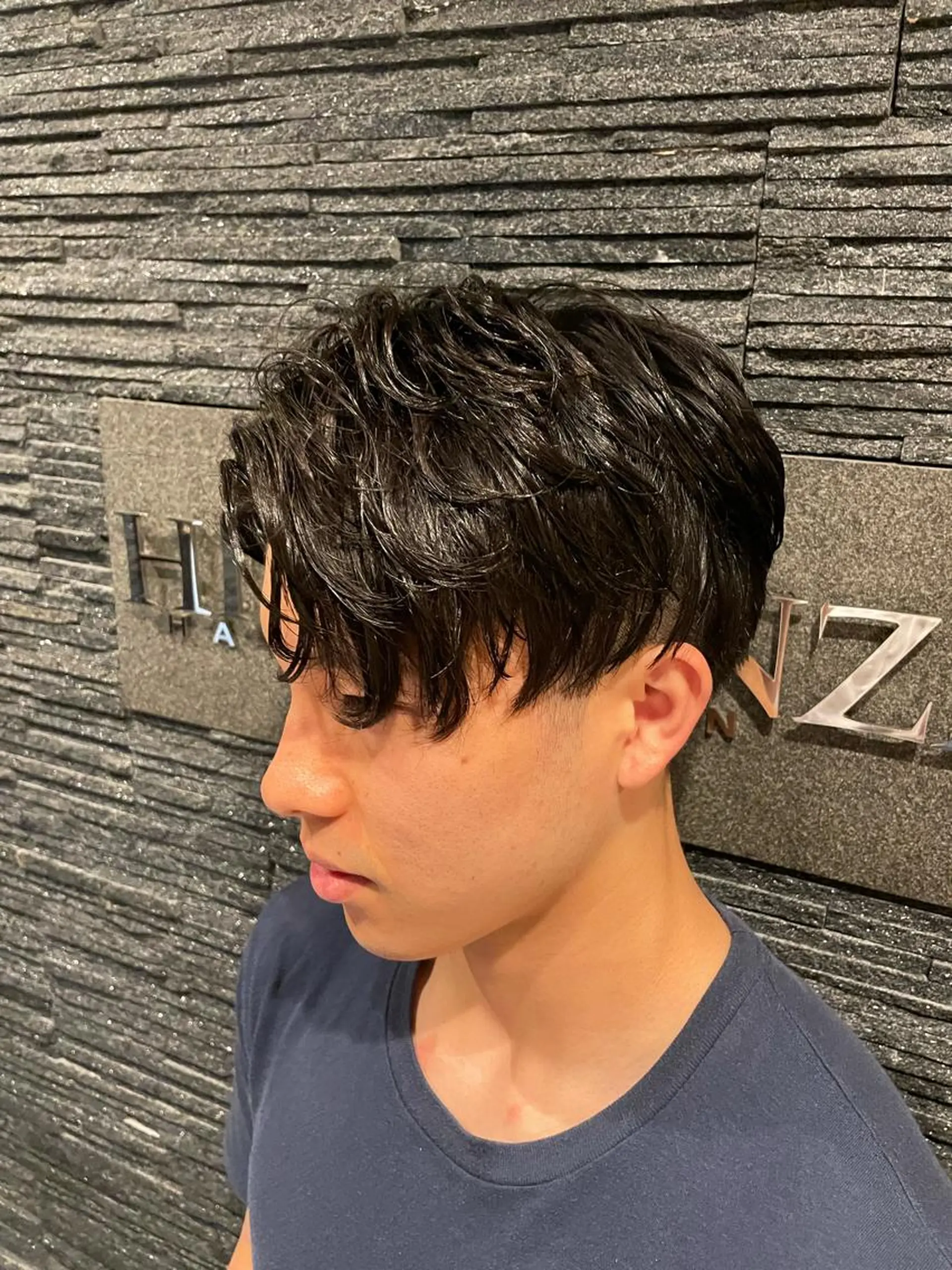 ミディアム メンズ カット指名No1漆原 聡のヘアスタイル