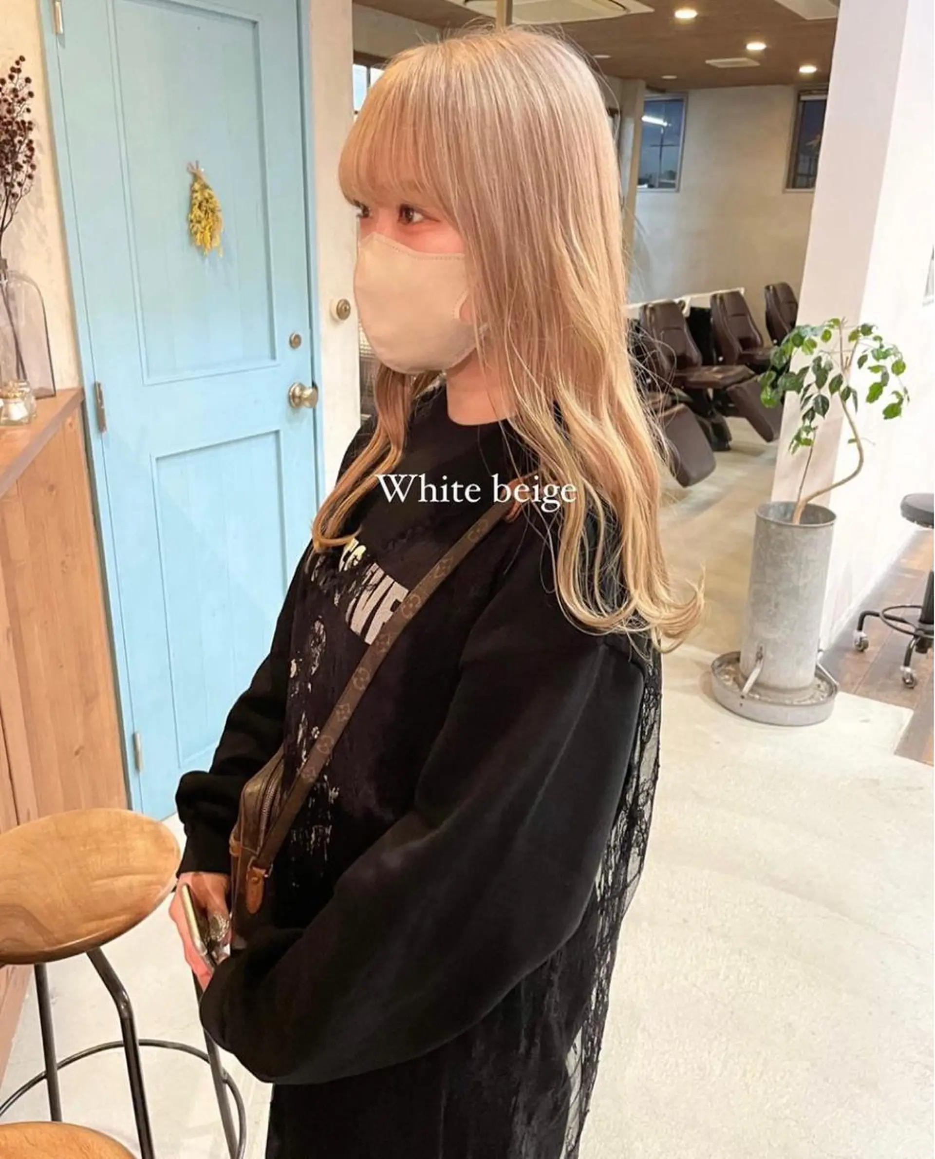 ロング カラー Musee plume所属・荻野七菜子 ボブのヘアスタイル