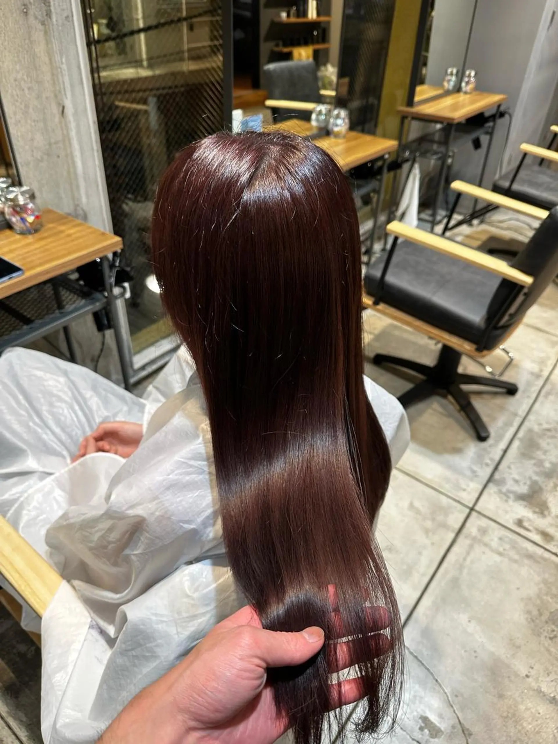 ロング カラー 縮毛矯正 玉那覇 大暉のヘアスタイル