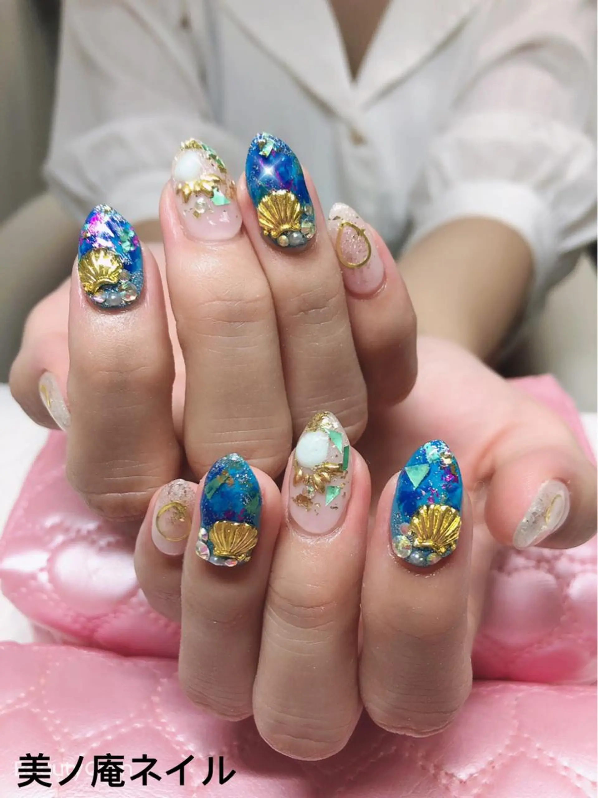 ネイル ハンドネイル ハンドケア 美ノ庵ネイルサロン メトロポリタン前店のネイルデザイン