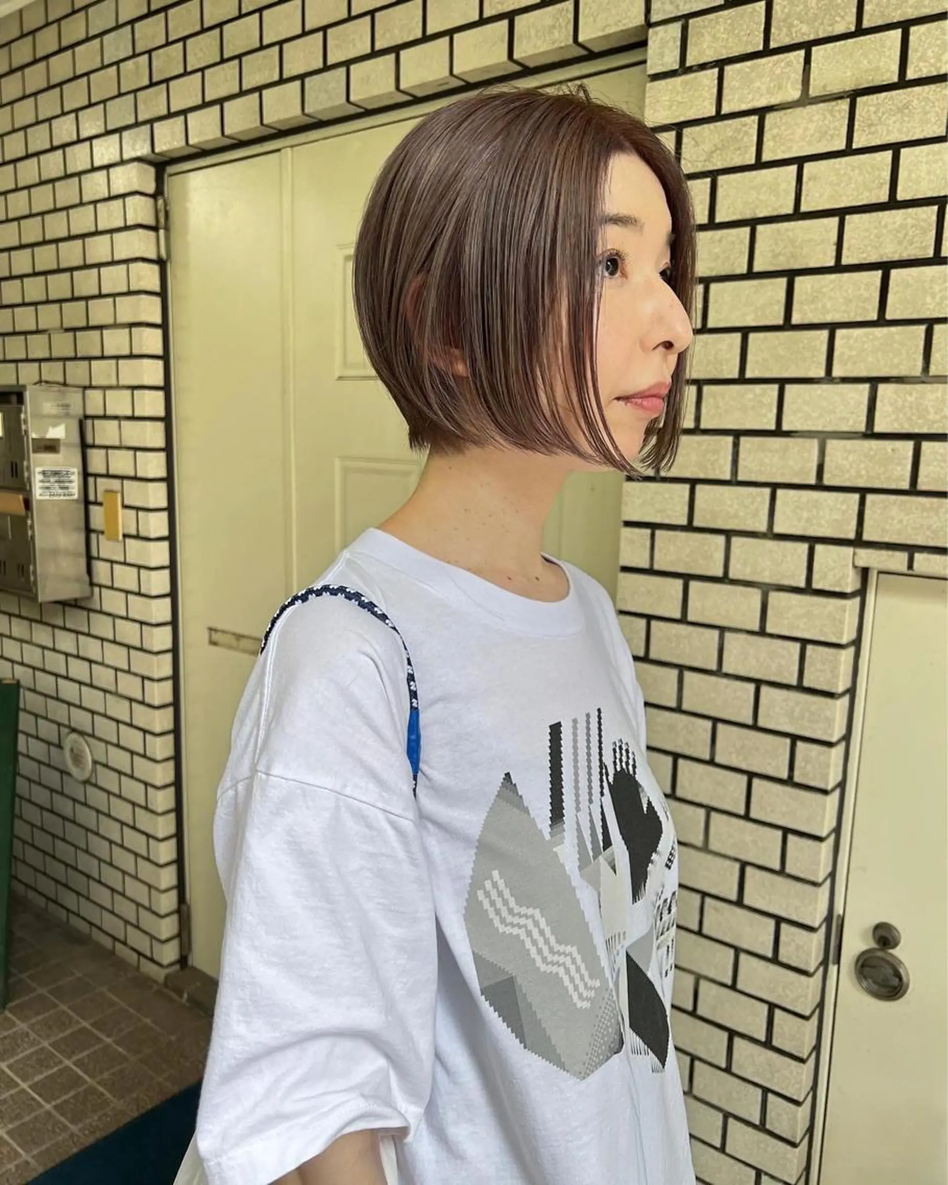 ショート カラー ブリーチ カット ヘアカラー トリートメント takada kohのヘアスタイル