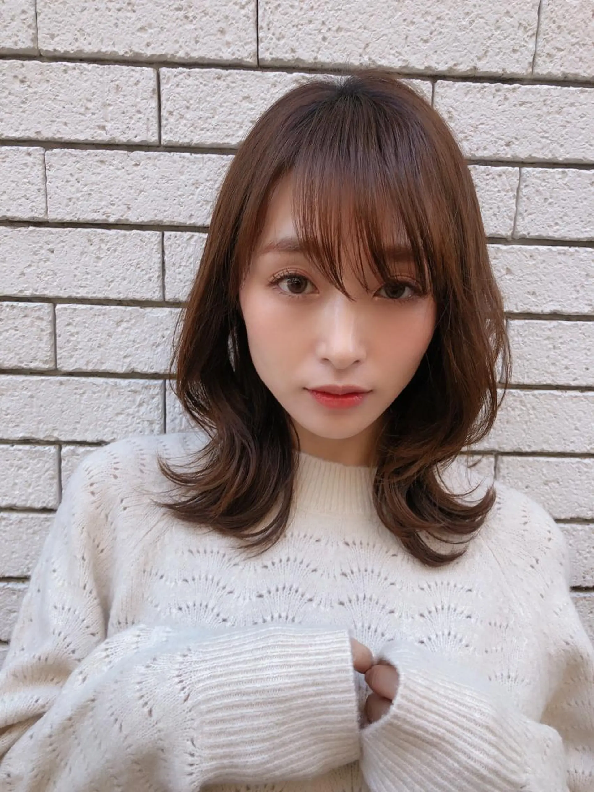 ミディアム カラー 似合わせカット トリートメント 縮毛矯正/ 髪質改善/浅見拓哉のヘアスタイル