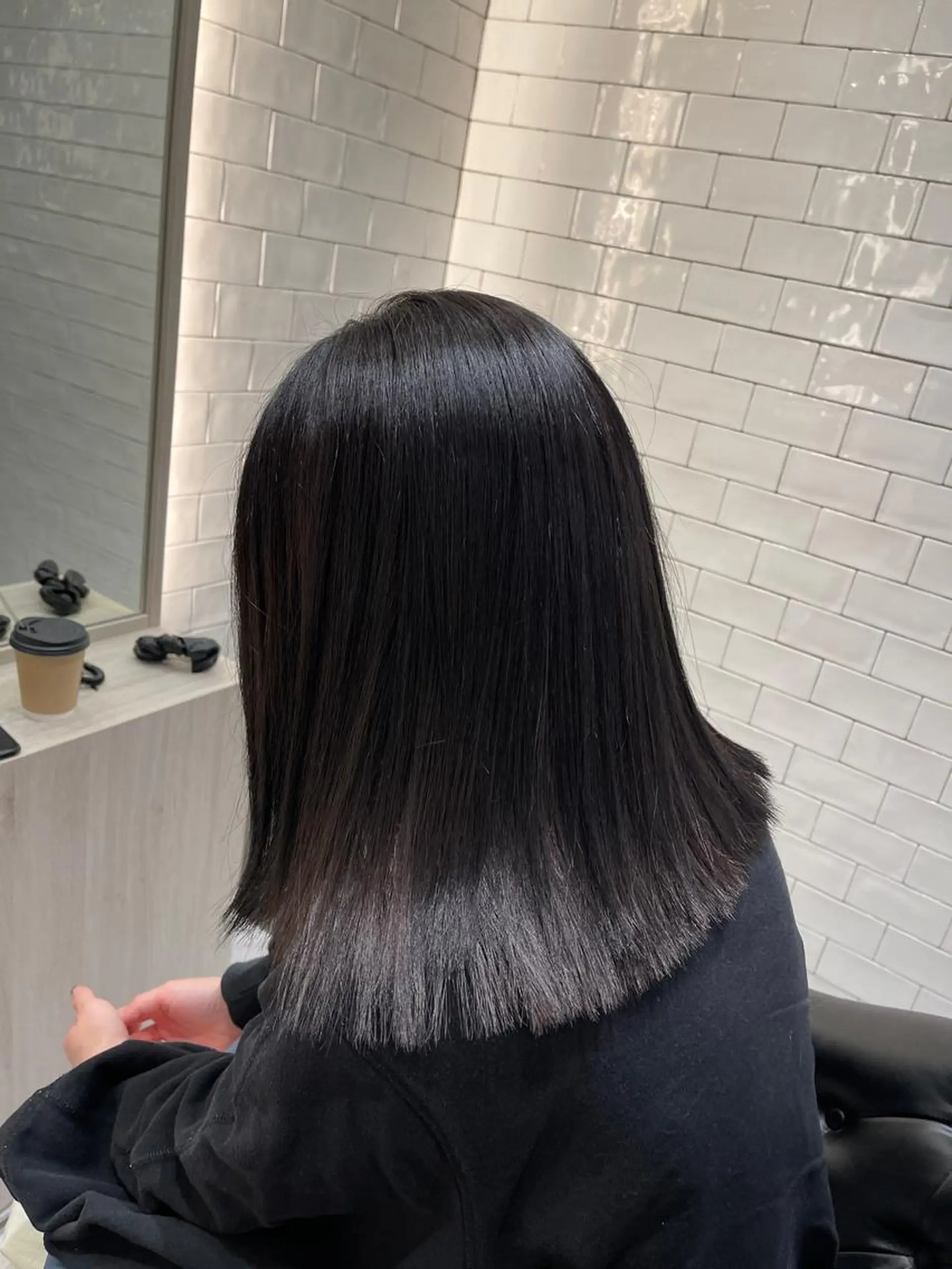 ミディアム カラー ヘアカラー トリートメント &chaLme   心斎橋所属・emi/髪質改善/ 韓国風/艶カラーのヘアスタイル