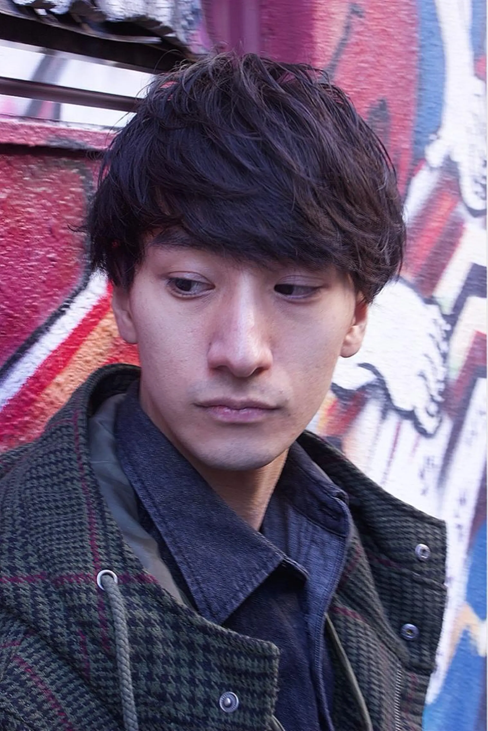 ミディアム パーマ メンズ メンズ特化美容師 井上大輔のヘアスタイル