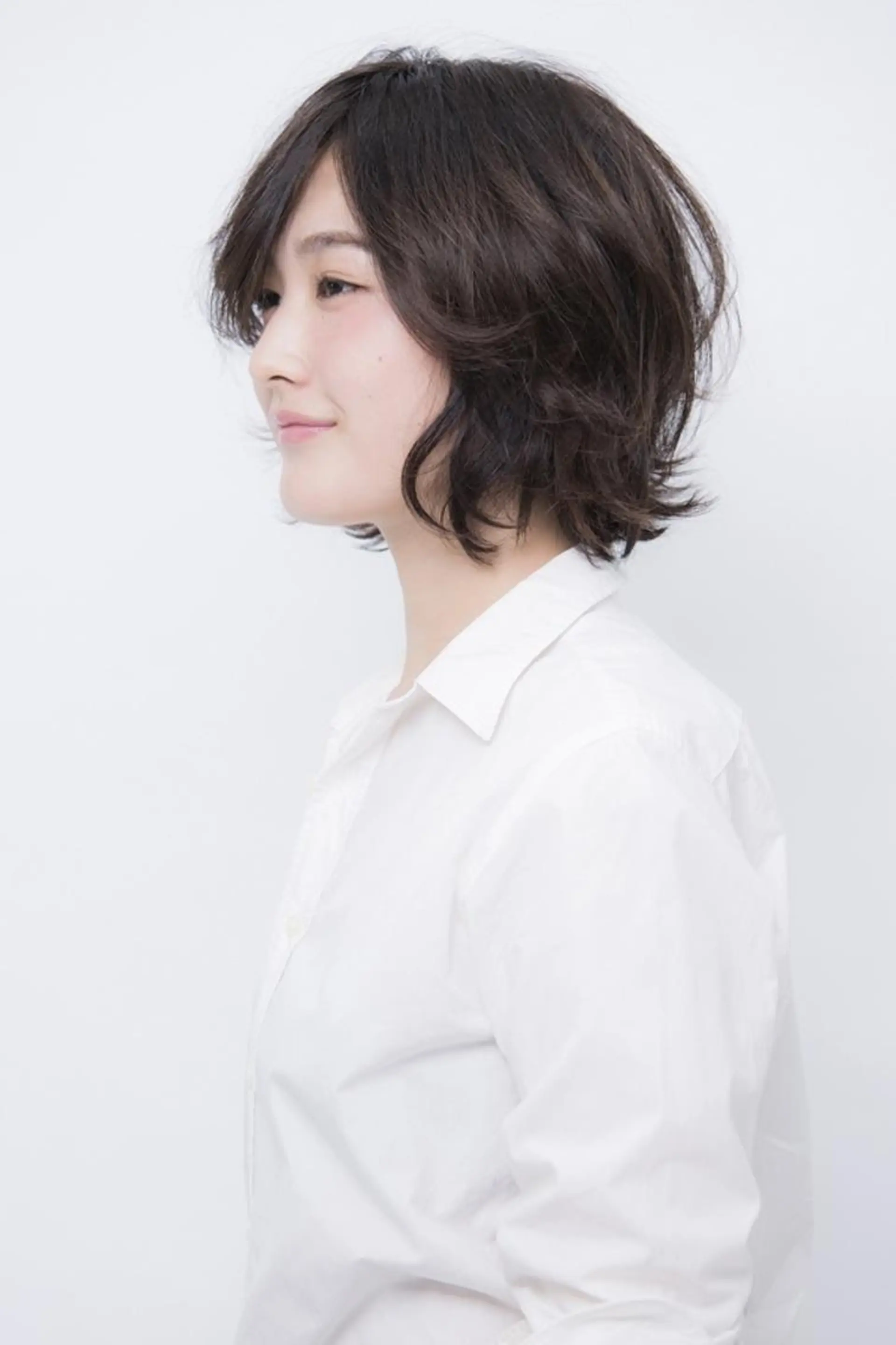 ミディアム パーマ 橋口 晃典のヘアスタイル