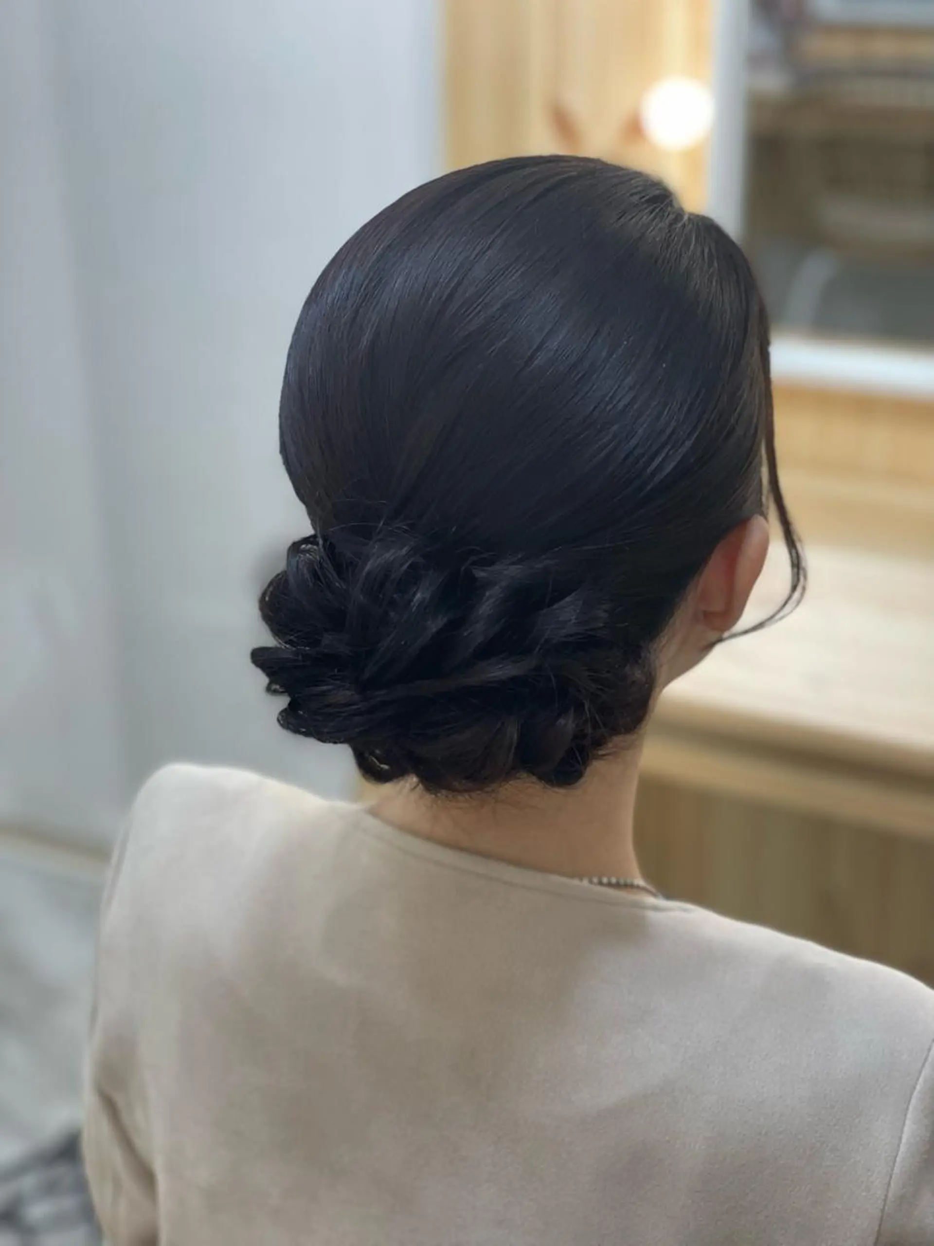 セミロング ヘアアレンジ ヘアセット 鷲見 望のヘアスタイル