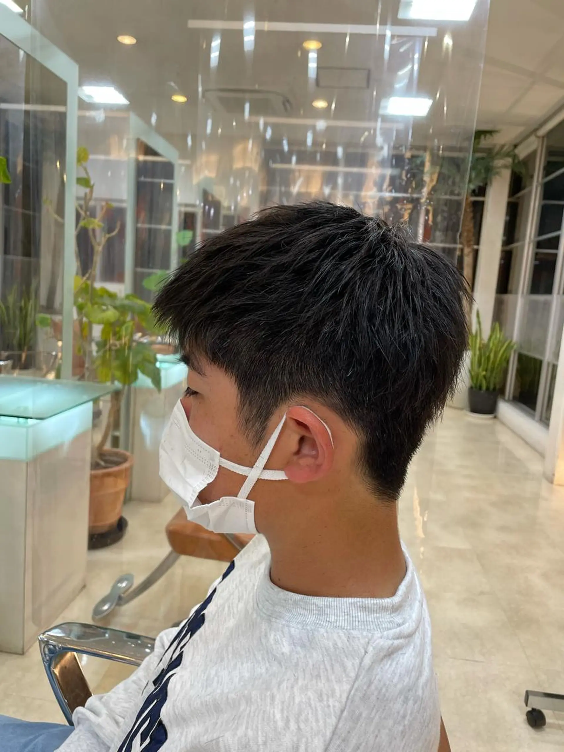 ショート メンズ 大宮｜メンズカット ダブルカラー｜パーマのヘアスタイル