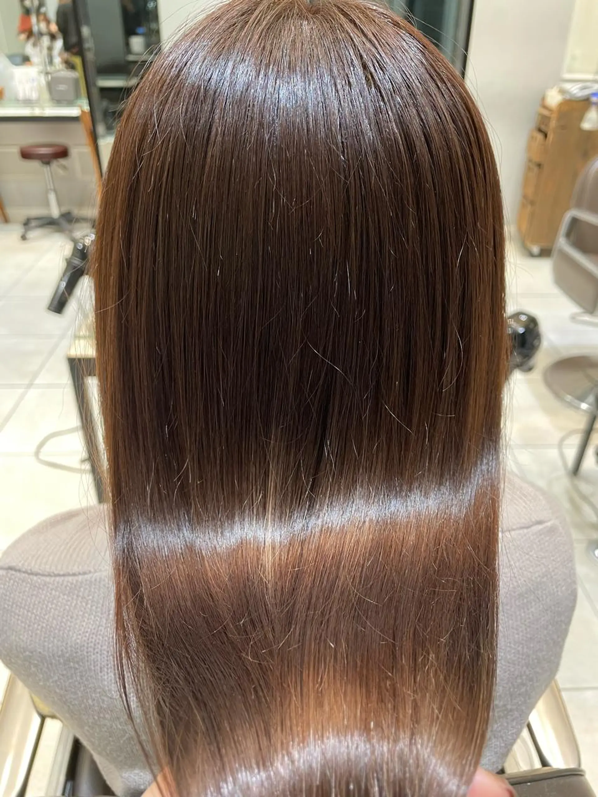 ロング トリートメント 酸熱トリートメント カット 縮毛矯正 トリートメント 🦖鶴岡香純🦖 産休中のヘアスタイル