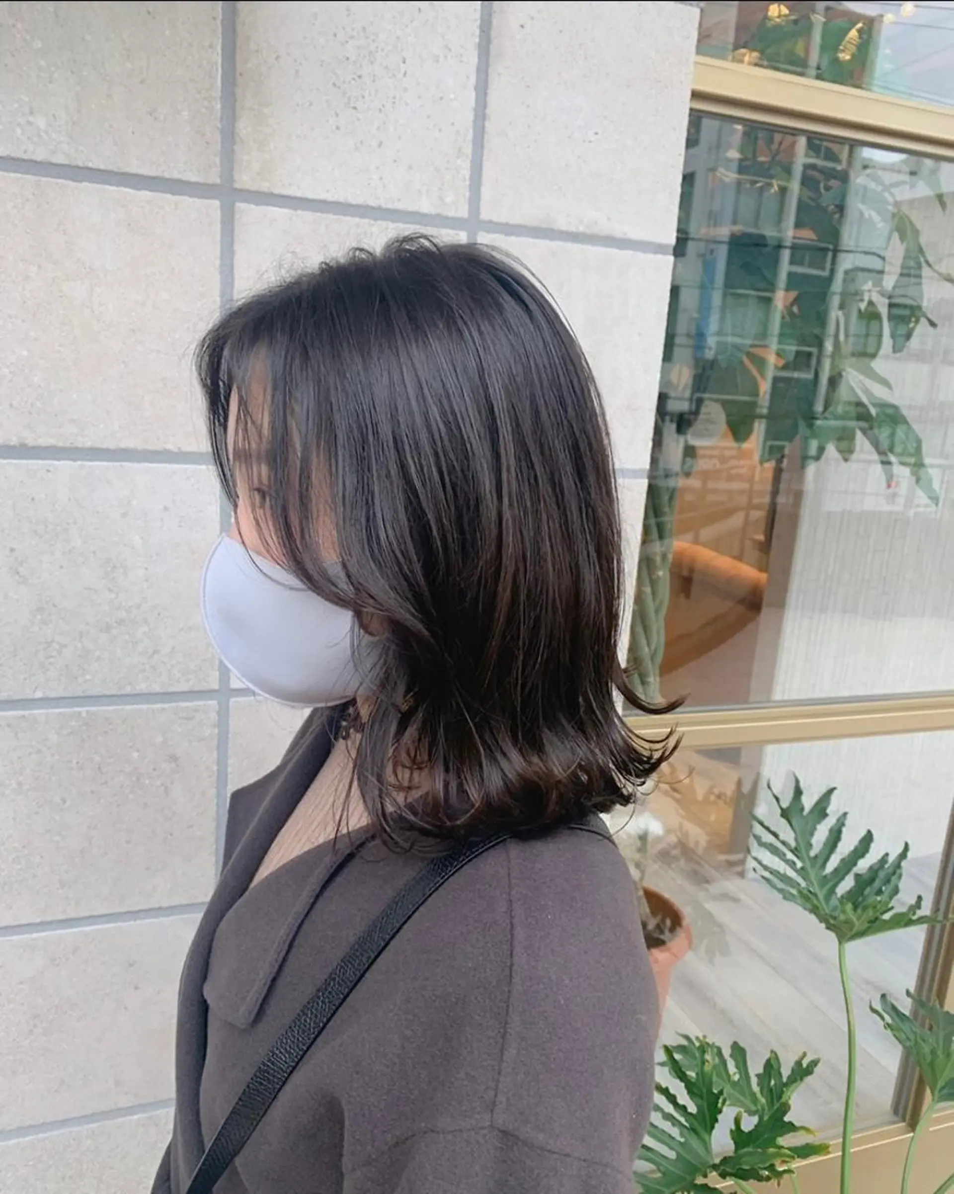 ミディアム 小顔カット ヘアカラー Aya/四条烏丸/ インナーカラーのヘアスタイル