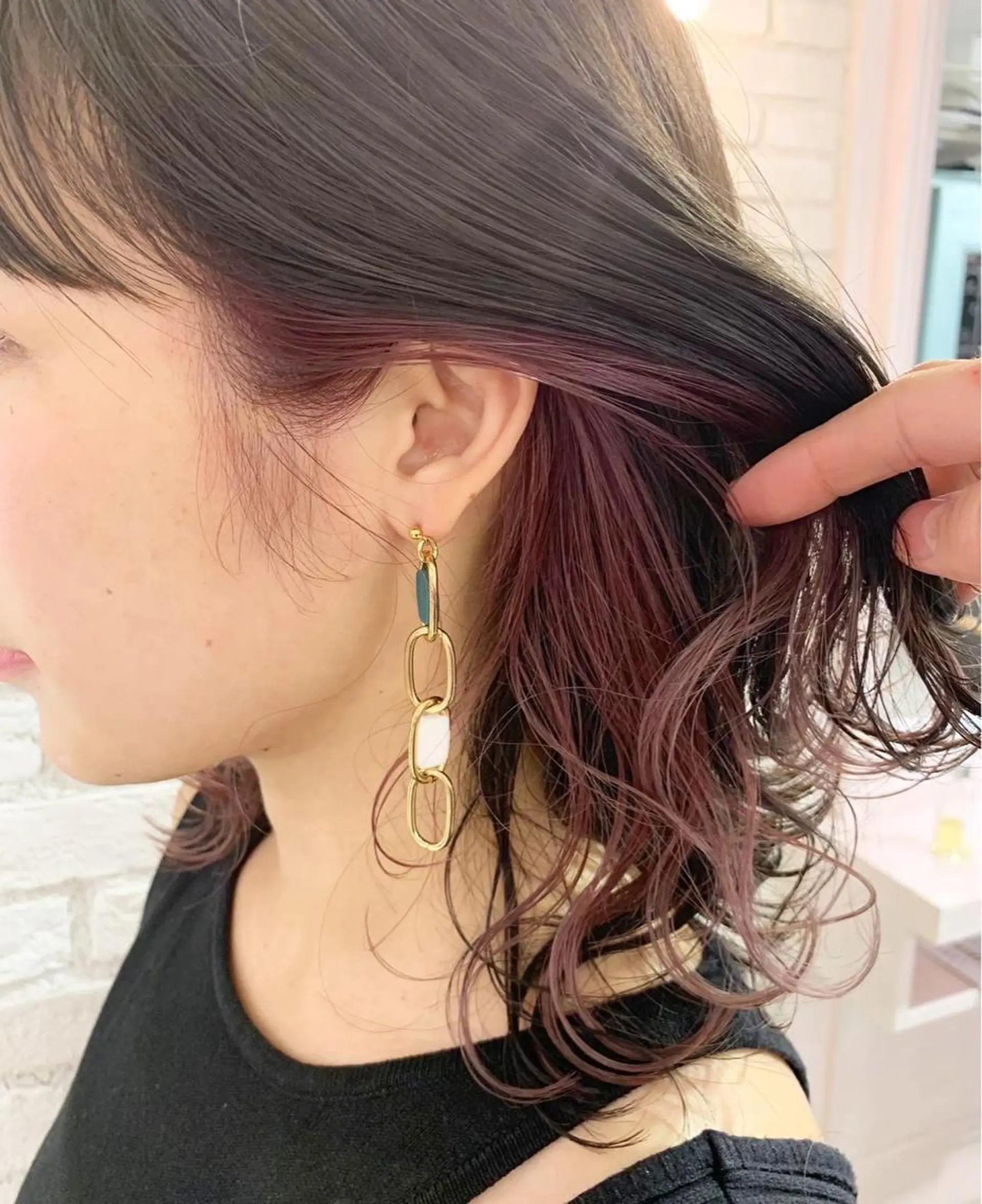 ミディアム カラー 韓国ヘア/艶カラー /田中悠佑のヘアスタイル