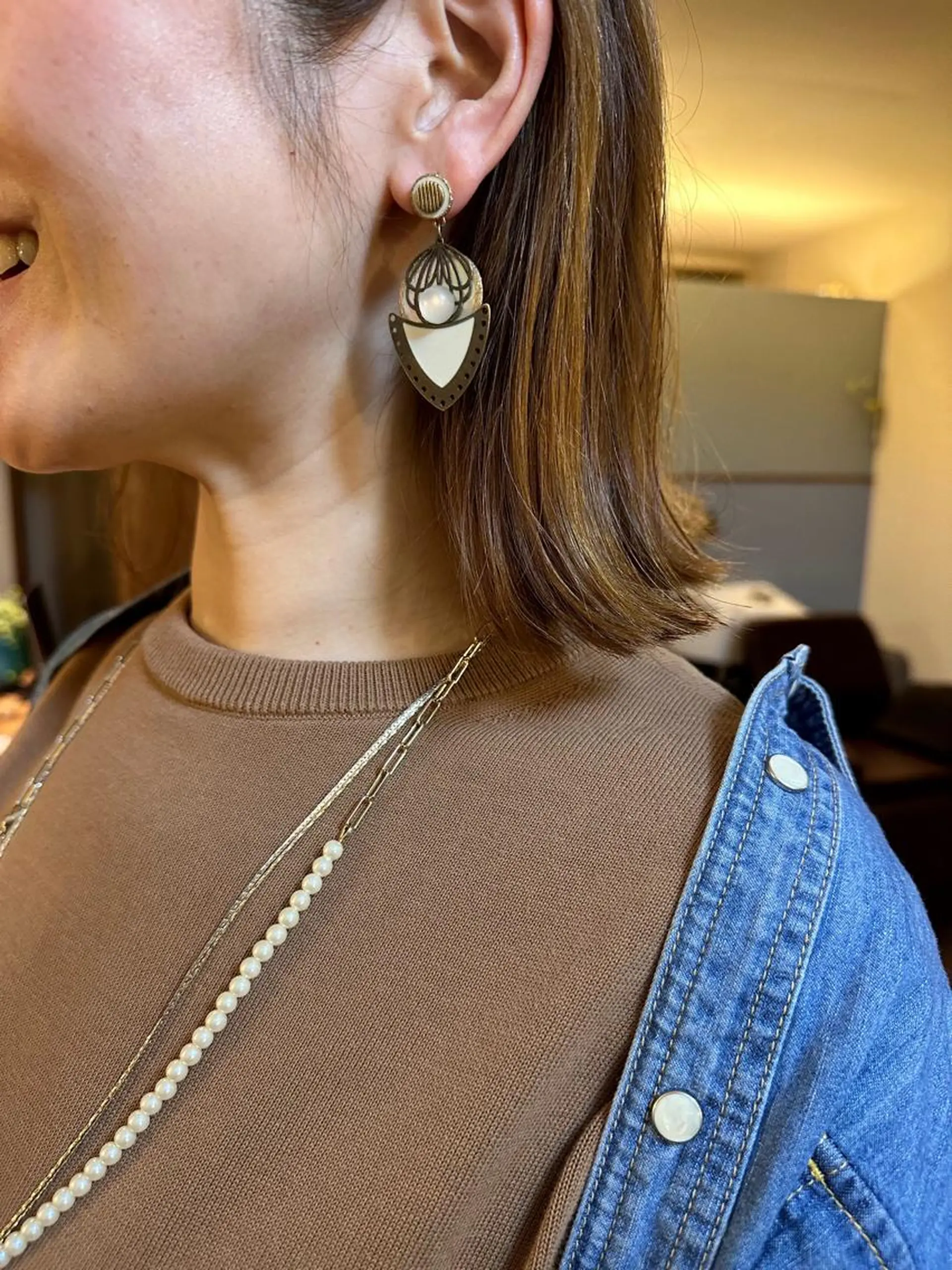 ミディアム 外ハネヘア カット Stella BOUTIQUE所属・かつやま めいのヘアスタイル