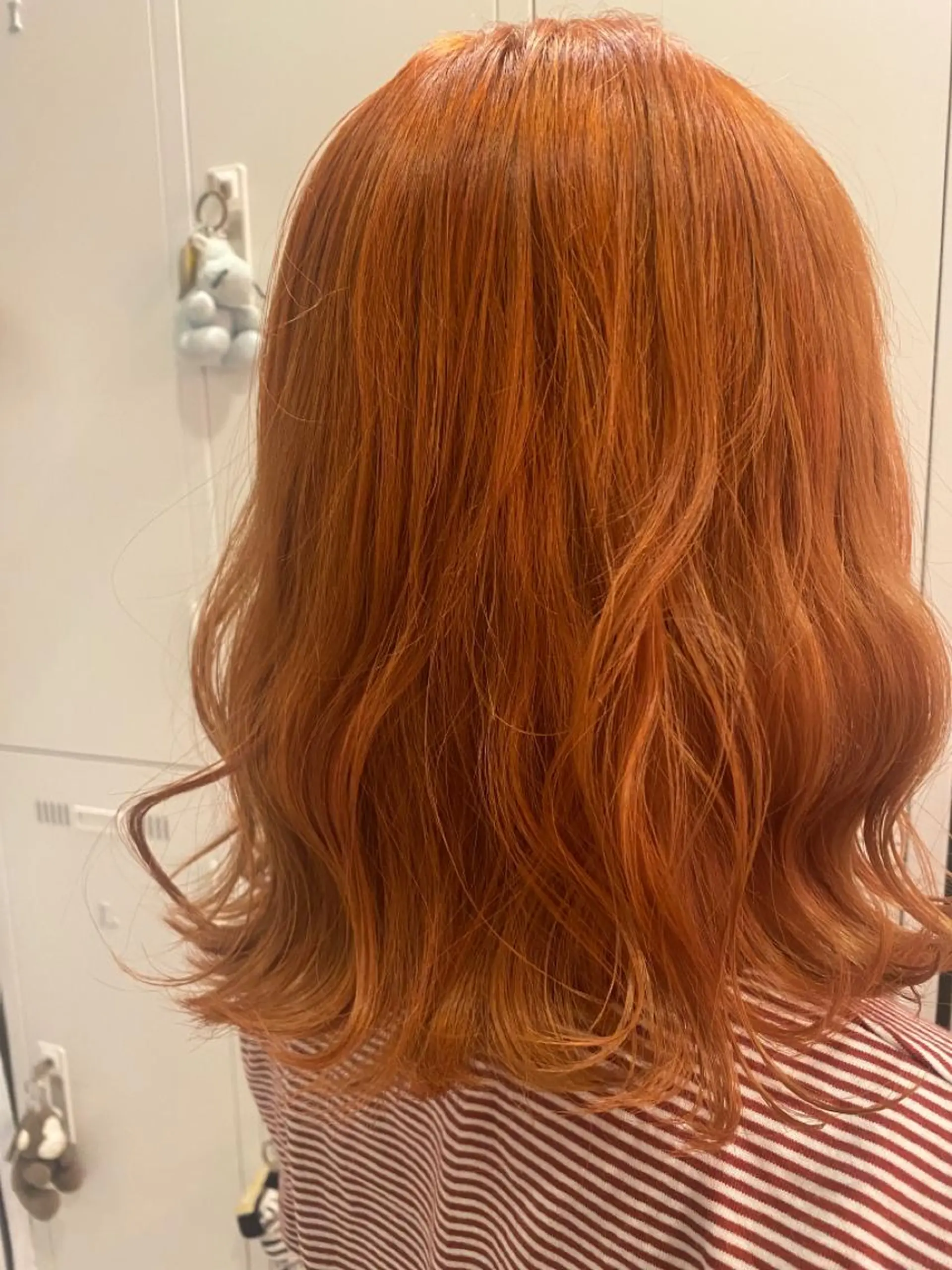 ミディアム カラー ミディアムパーマ ブリーチ ケアブリーチ デザインカラー ダブルカラー 🌈安藤愛/透明感 艶カラー🫧ROWのヘアスタイル