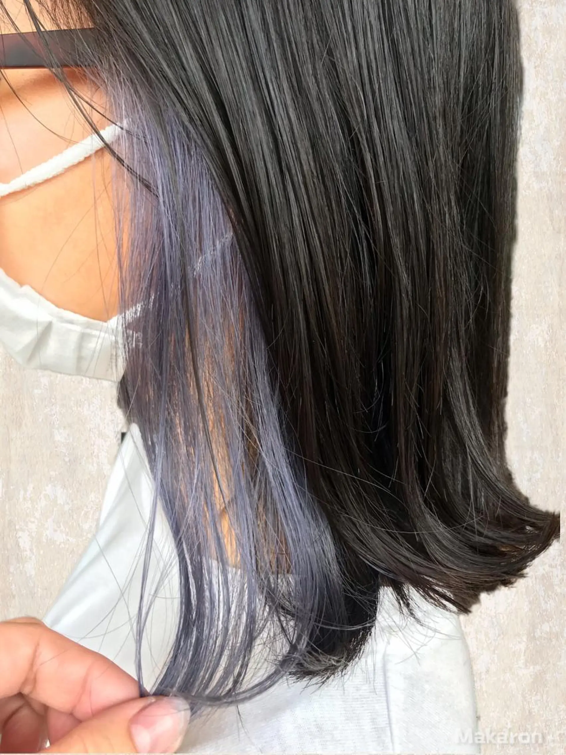 ミディアム カラー ブリーチ インナーカラー hair works raptureのヘアスタイル