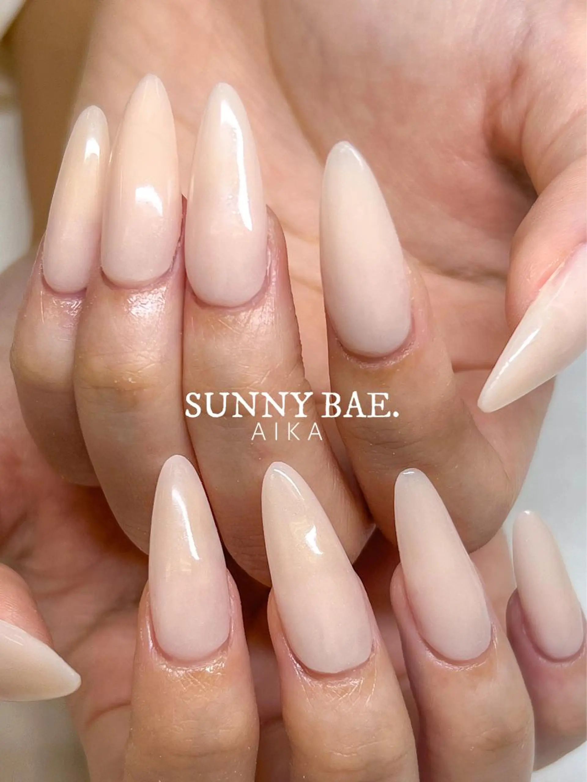 ロング ネイル ロング アートネイル ジェルネイル キラキラネイル ロングネイル SUNNY BAE.所属・Made By AIKAのネイルデザイン