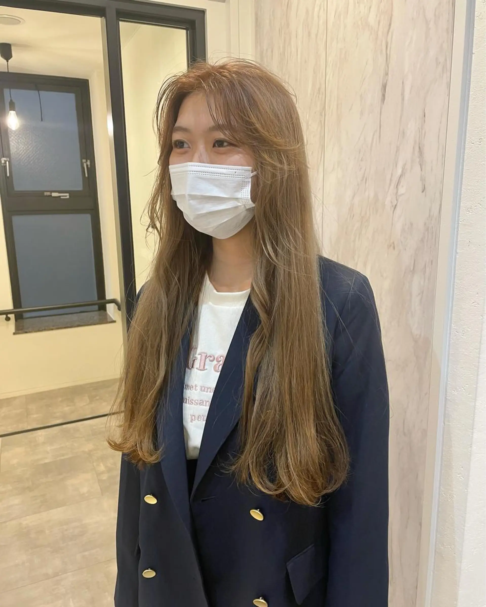 ロング 似合わせカット ヘアカラー 渋谷 留菜のヘアスタイル