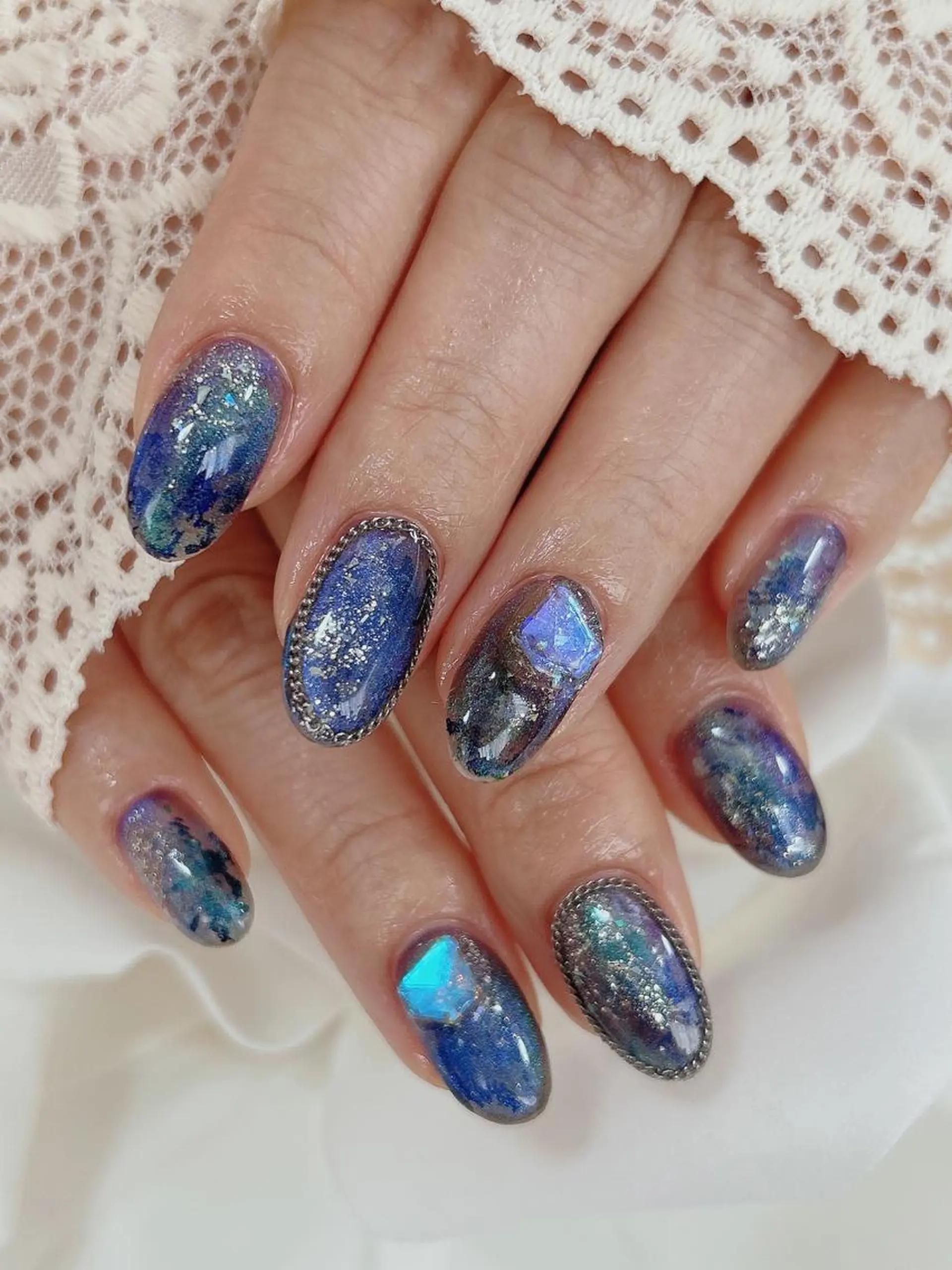 セミロング ハンドネイル TAKAMATSU RINAのネイルデザイン