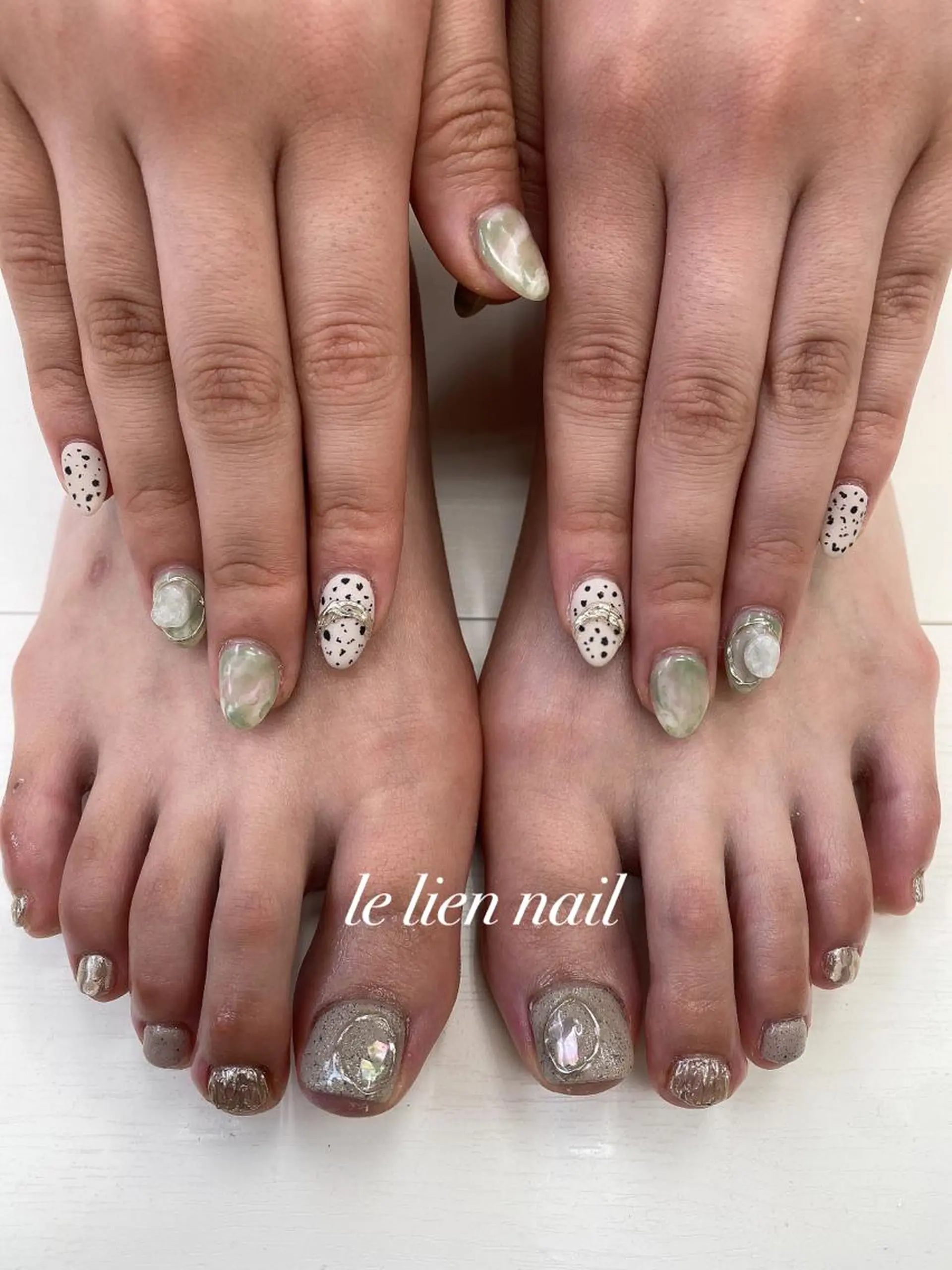 ネイル アートネイル フットネイル le lien nailのネイルデザイン