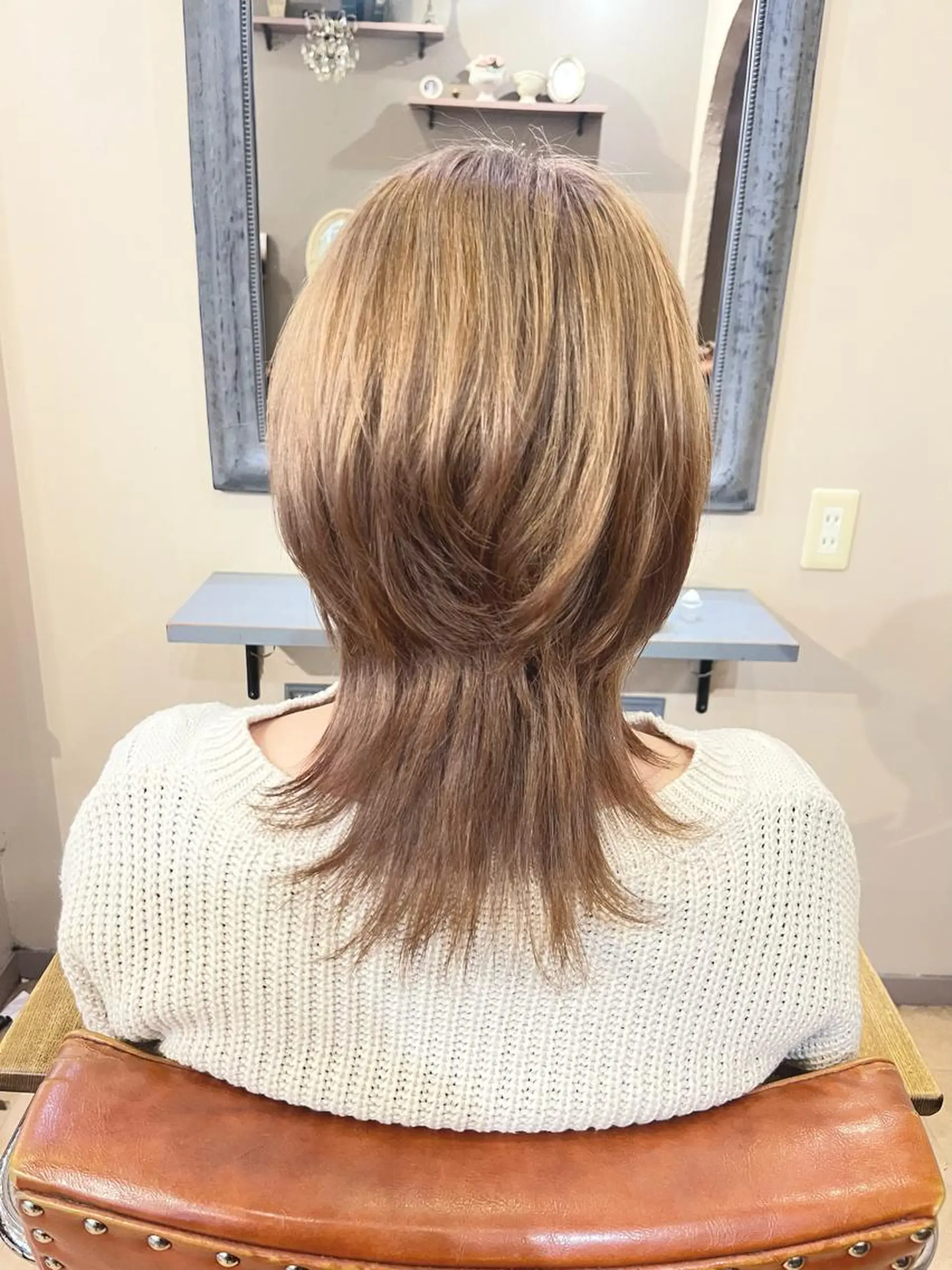 ミディアム カラー ヘアアレンジ カット ヘアカラー トリートメント S.BLOOM 川崎 翔哉のヘアスタイル