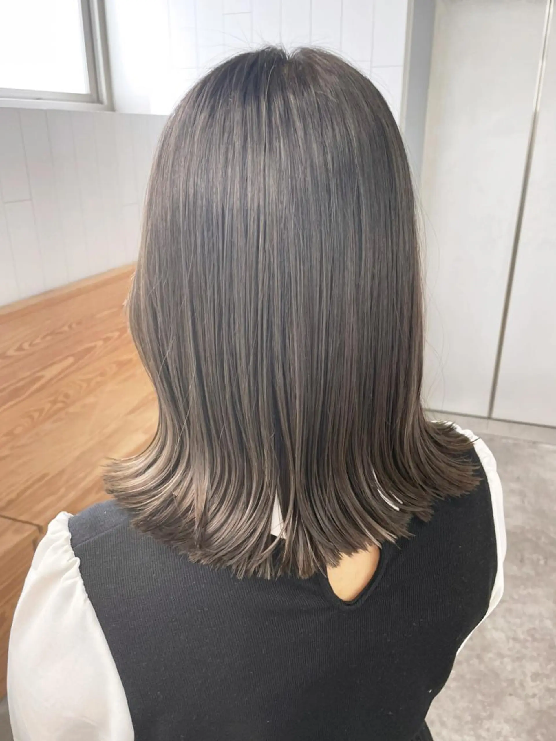 ミディアム カラー カット ヘアカラー トリートメント ITbyALBUM 松戸のヘアスタイル