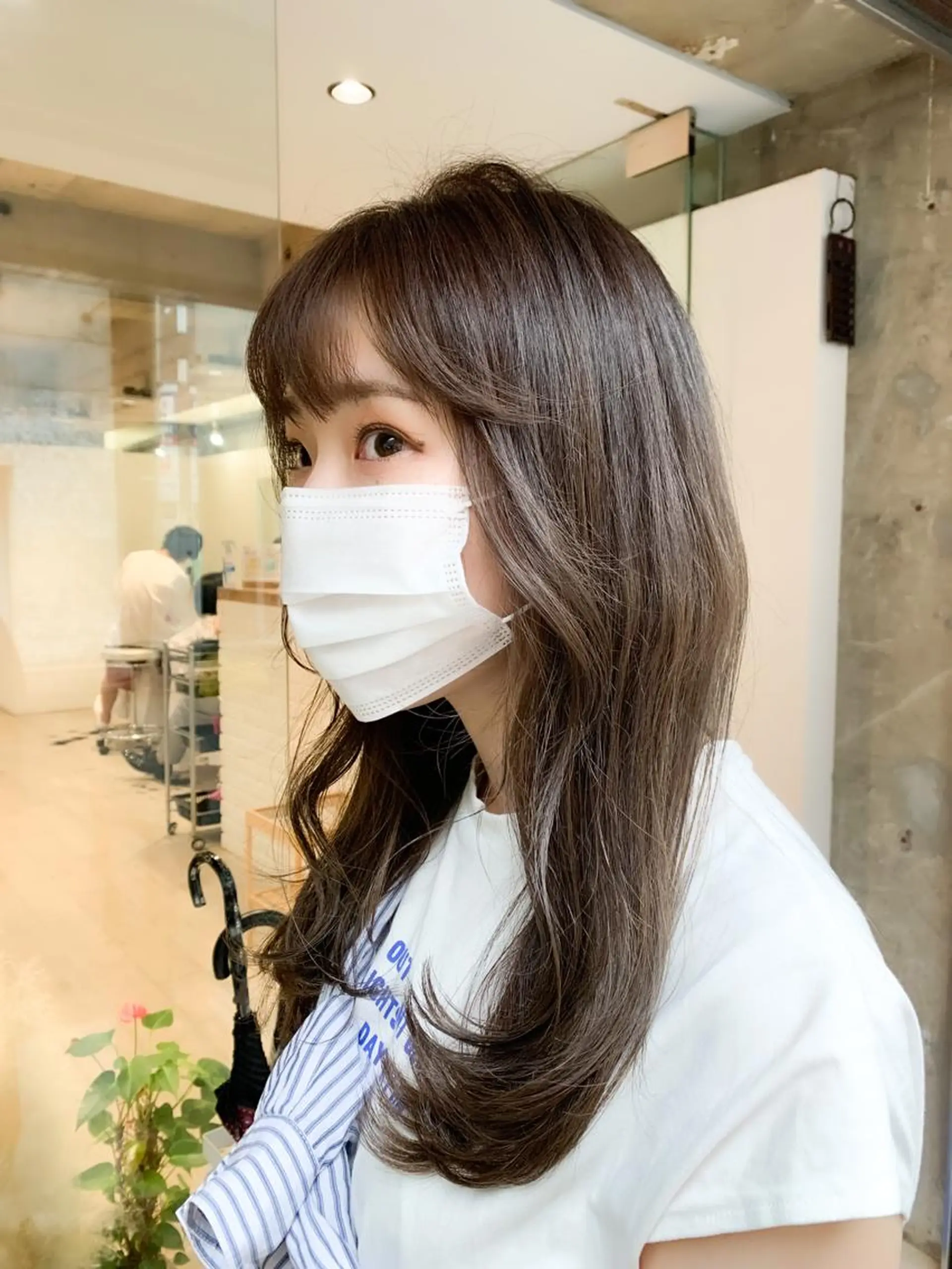 ロング カラー 韓国風ヘア レイヤーカット えんどう みほのヘアスタイル