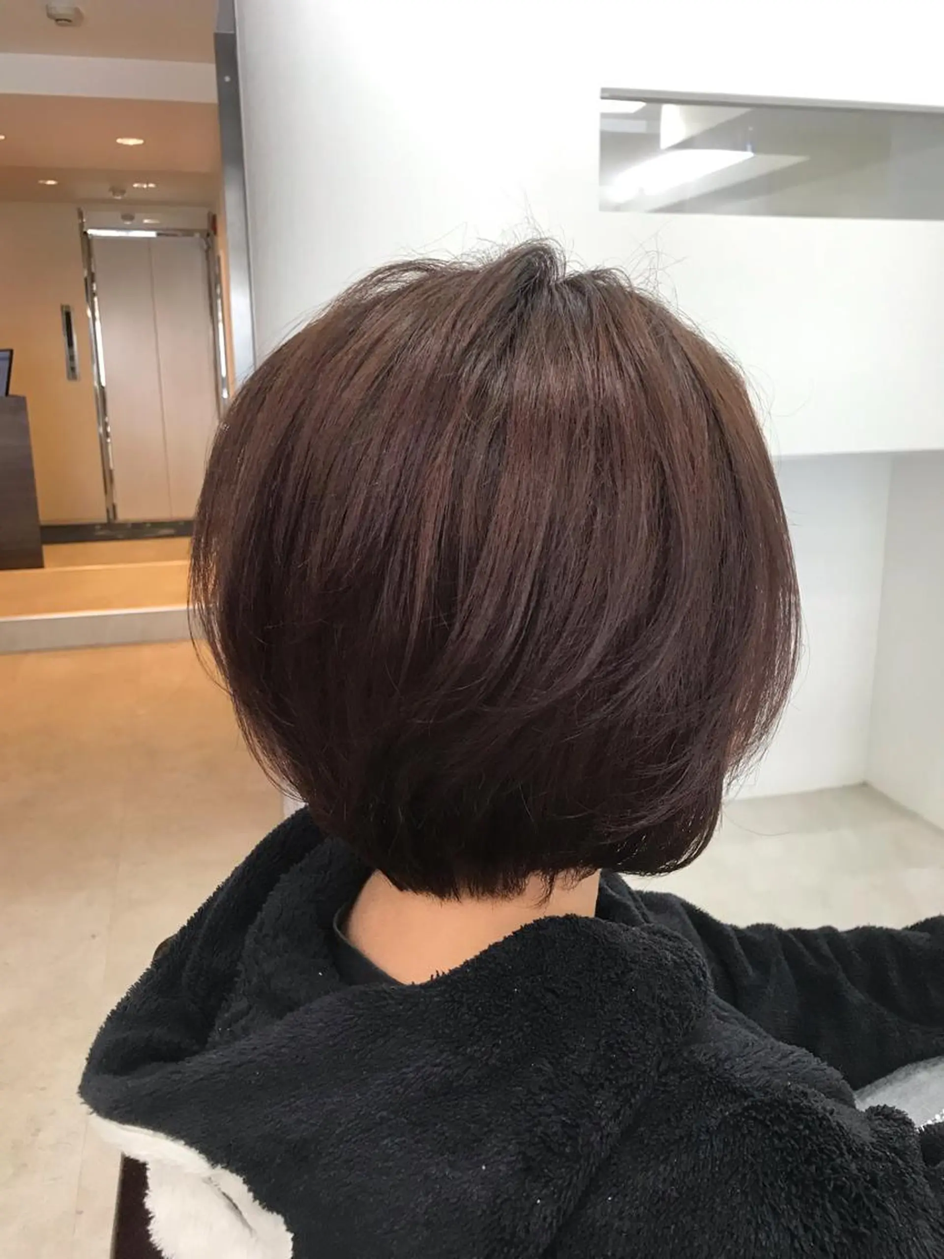 ショート カラー ピンクカラー バイオレットカラー ボブ レイヤーカット カット ヘアカラー トリートメント マンツーマン/透明感 foi hairのヘアスタイル